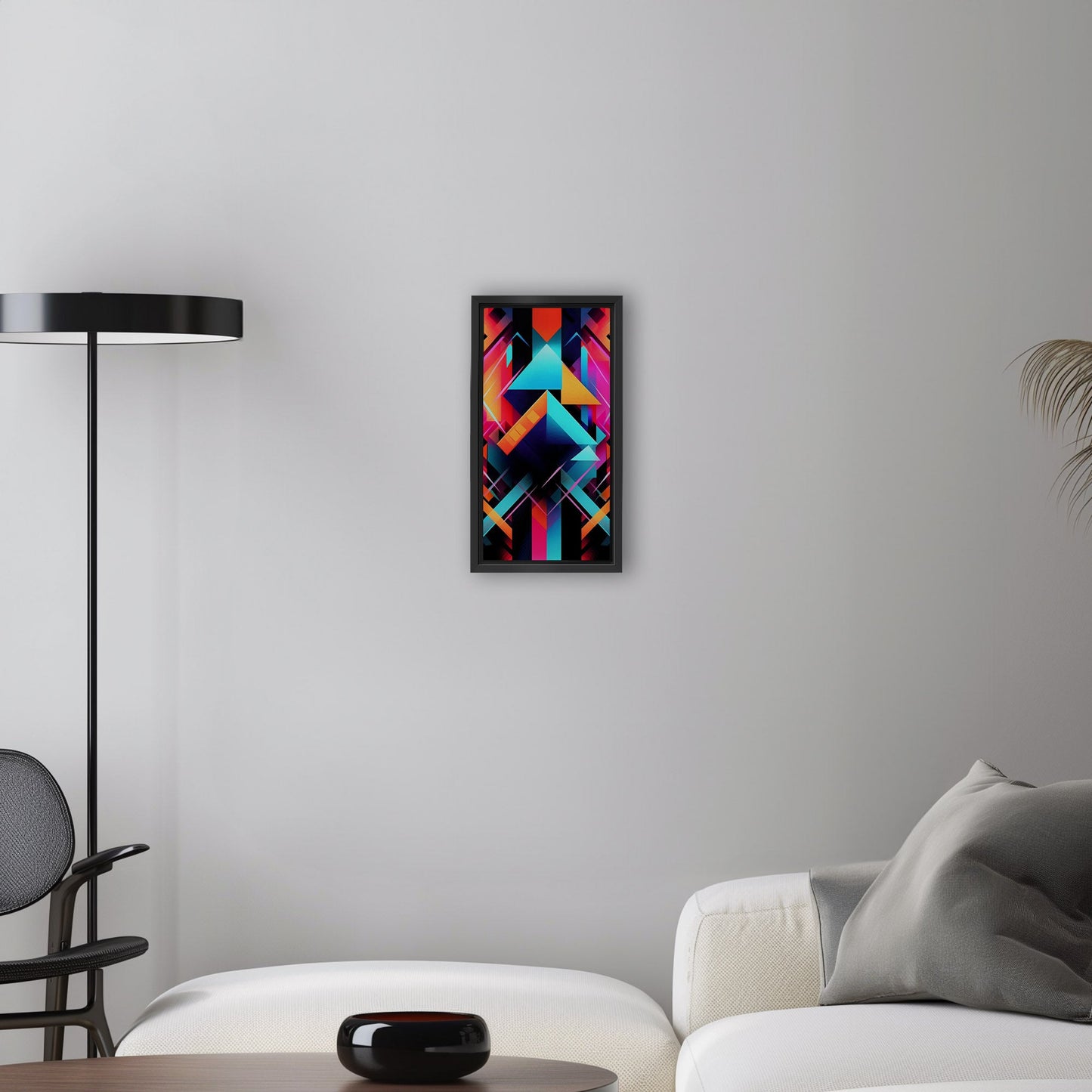 Bold neon geometric shapes - Electric Oasis