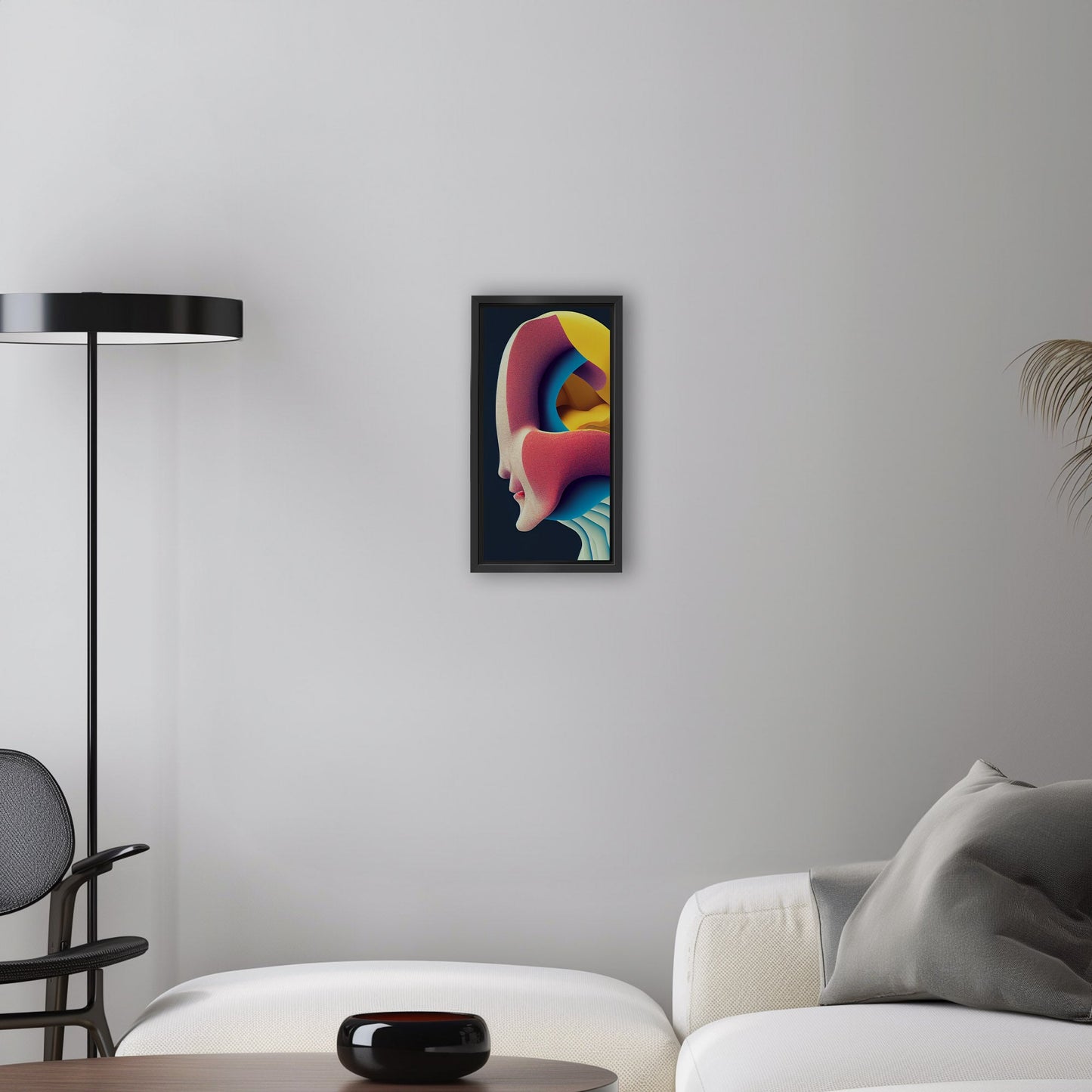 Abstract chaos meets midcentury charm - Vibrant Chaos Unleashed