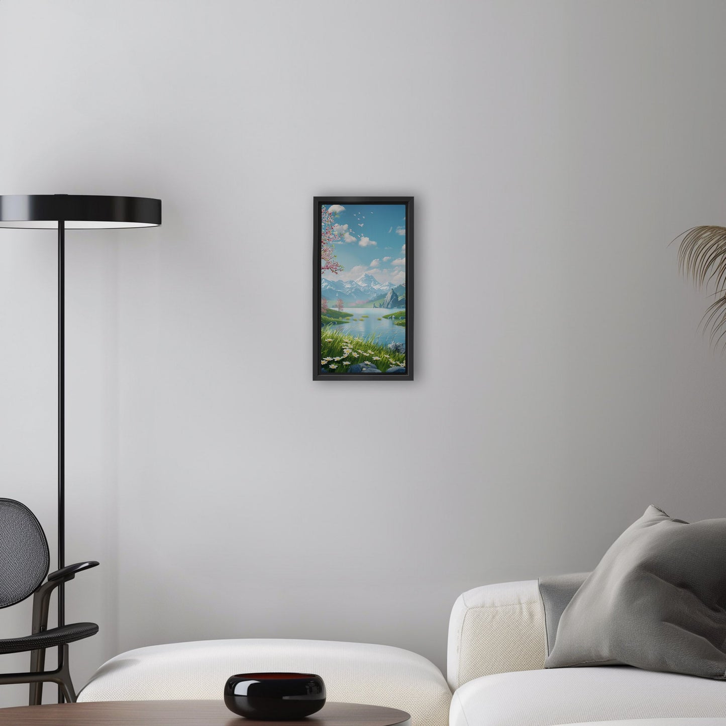 Asian-inspired 3D Illustration of Spring Scenery - Enchanting Oasis