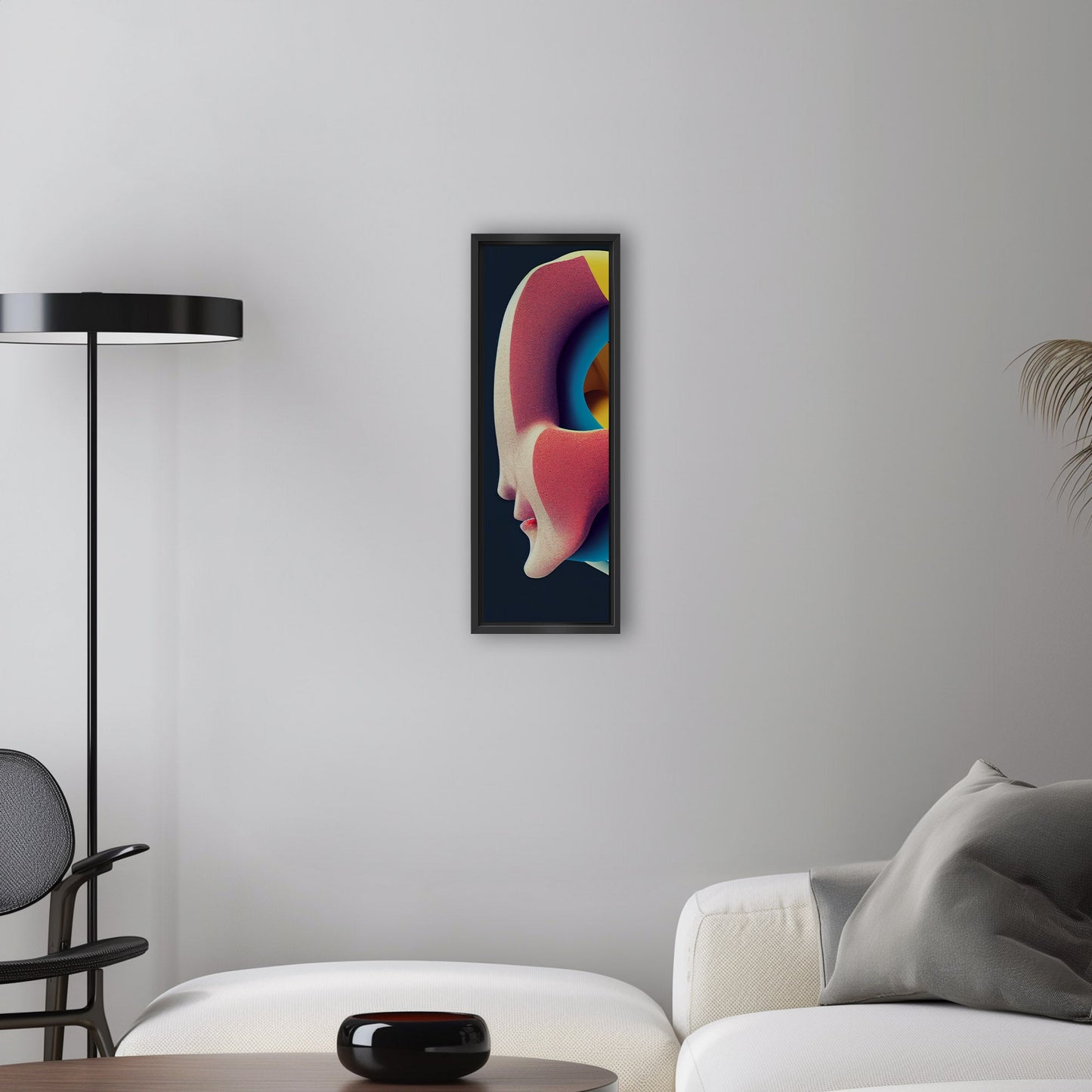 Abstract chaos meets midcentury charm - Vibrant Chaos Unleashed