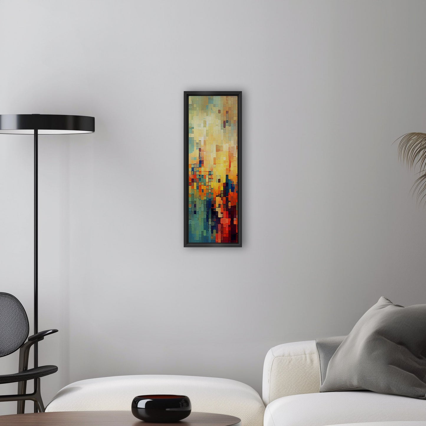 Pixelated mosaic retro abstract patterned geometric - Mesmerizing Modern Elegance