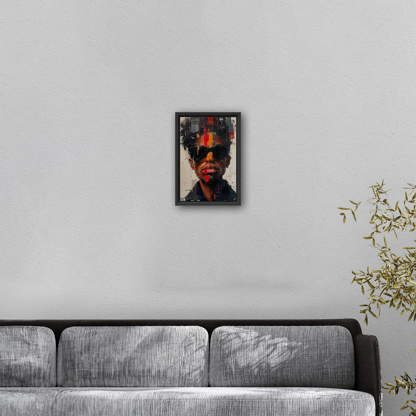 An eclectic, sophisticated oil painting - Elegance Exemplified