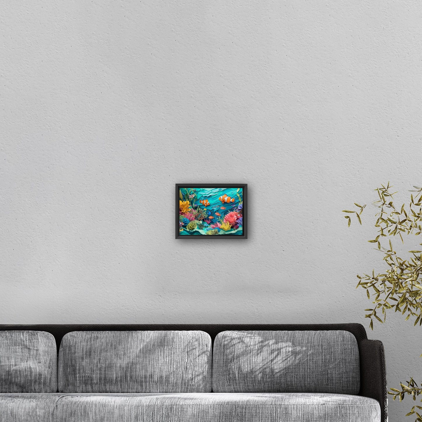 Vibrant marine life art on canvas - Serenity Dance