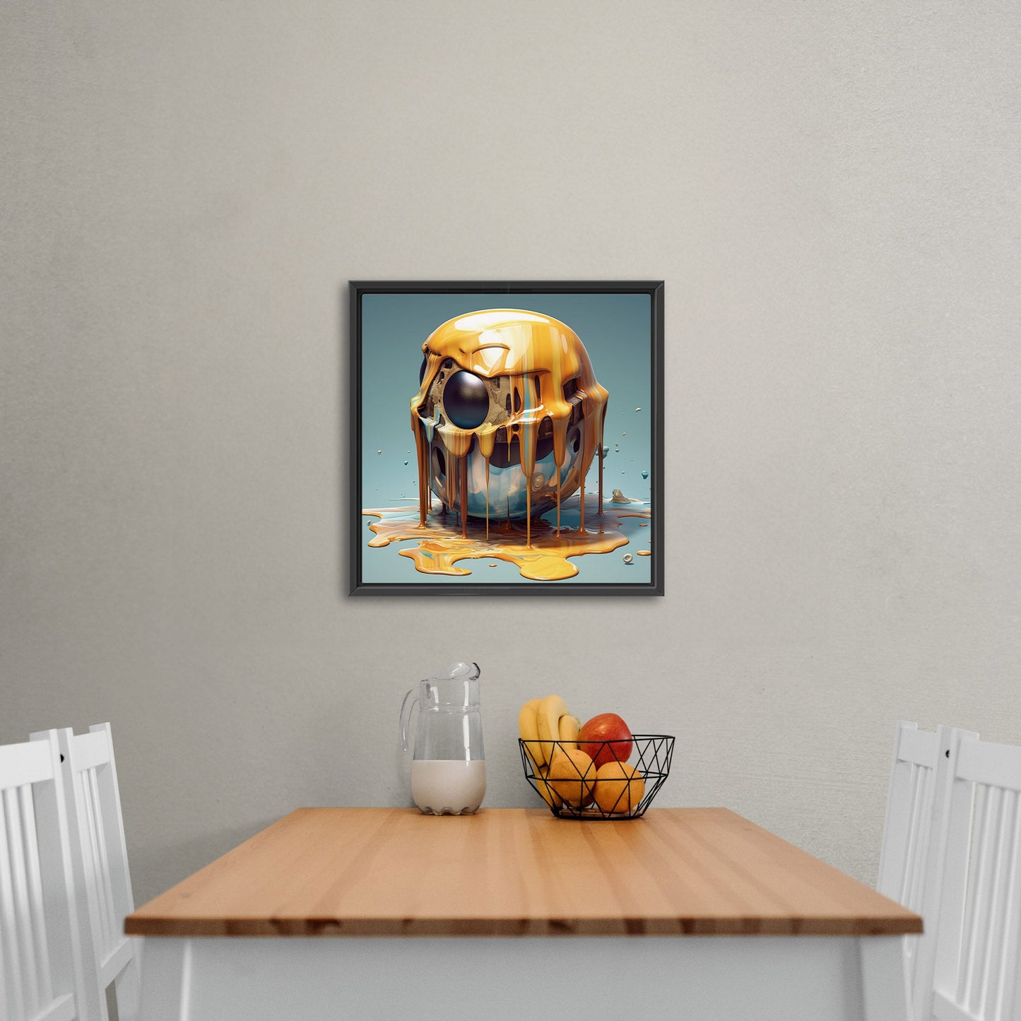 Abstract surreal artwork with melting objects - Enigmatic Essence