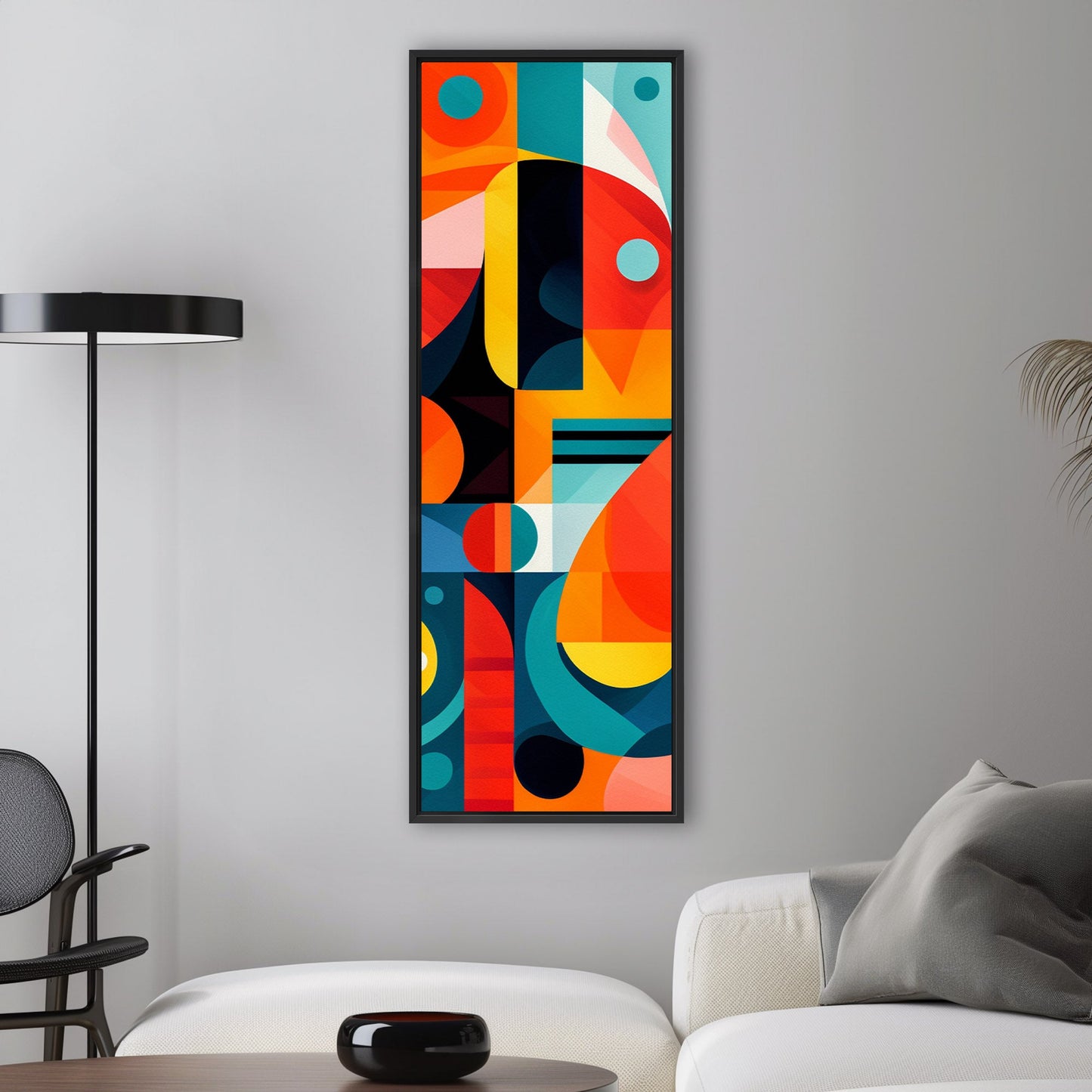60's Era Modern Geometric Abstract Art - Vivid Prism