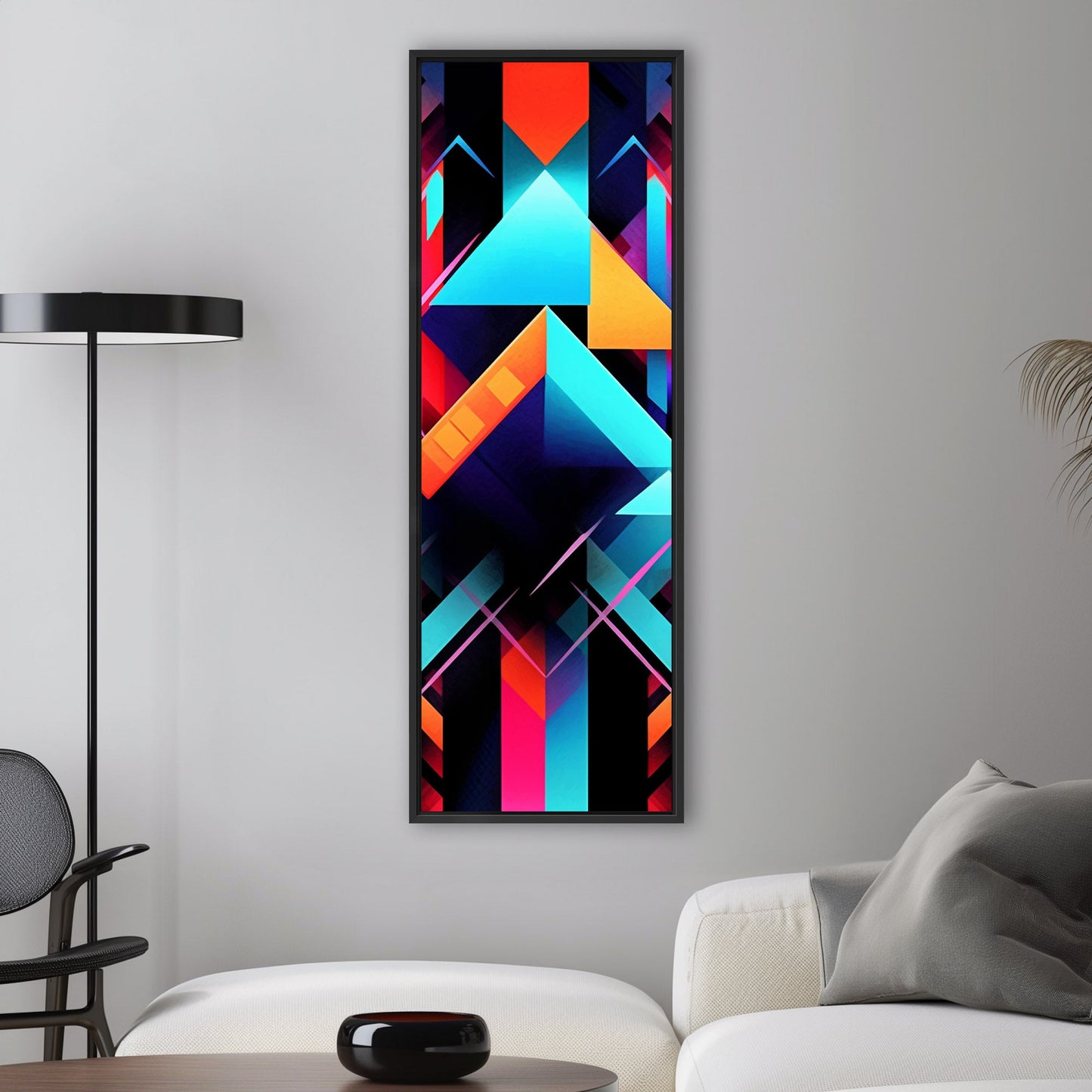 Bold neon geometric shapes - Electric Oasis