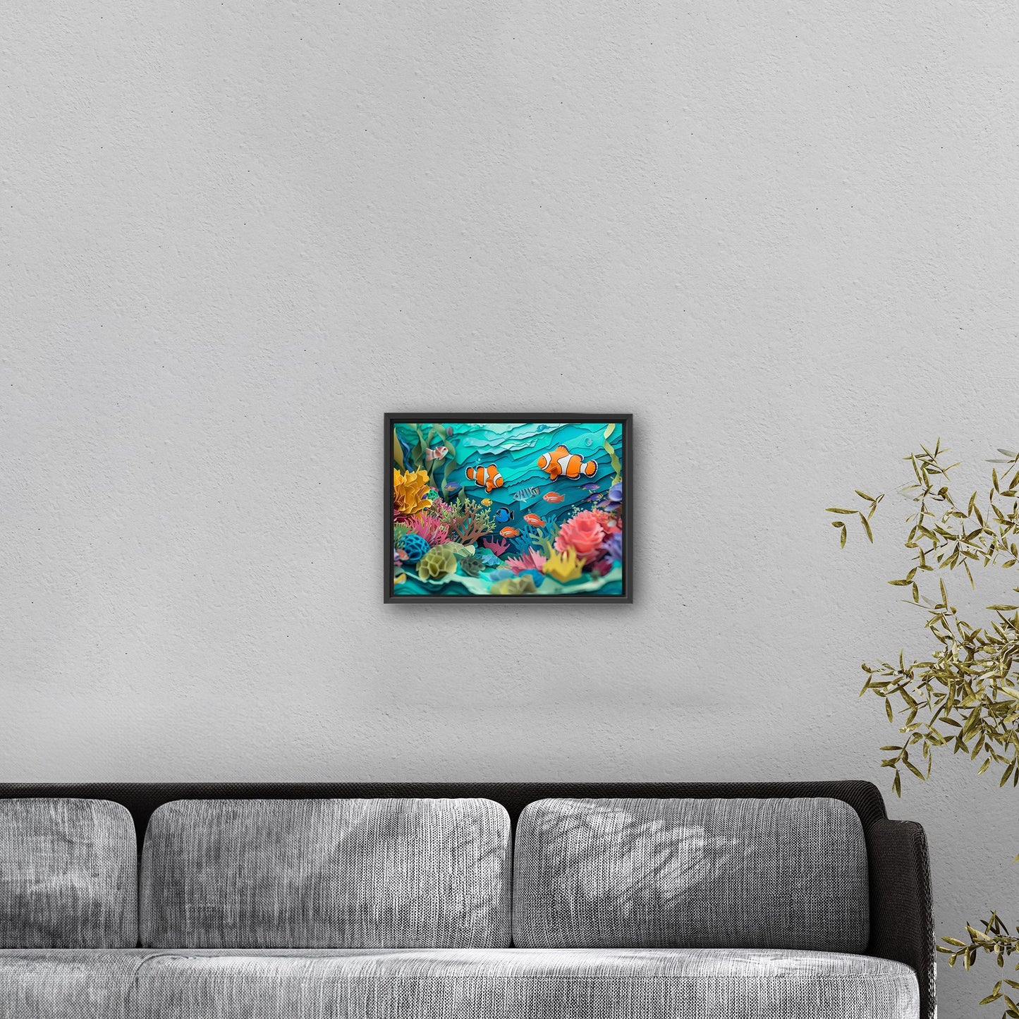 Vibrant marine life art on canvas - Serenity Dance