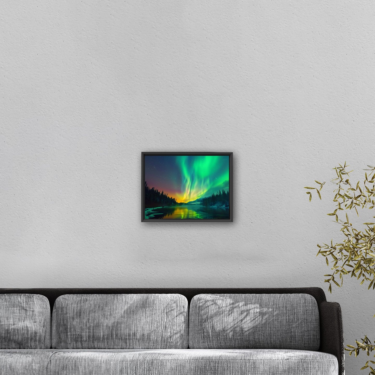 Shimmering Aurora Borealis Wall Art - Enchanted Ethereal Vision
