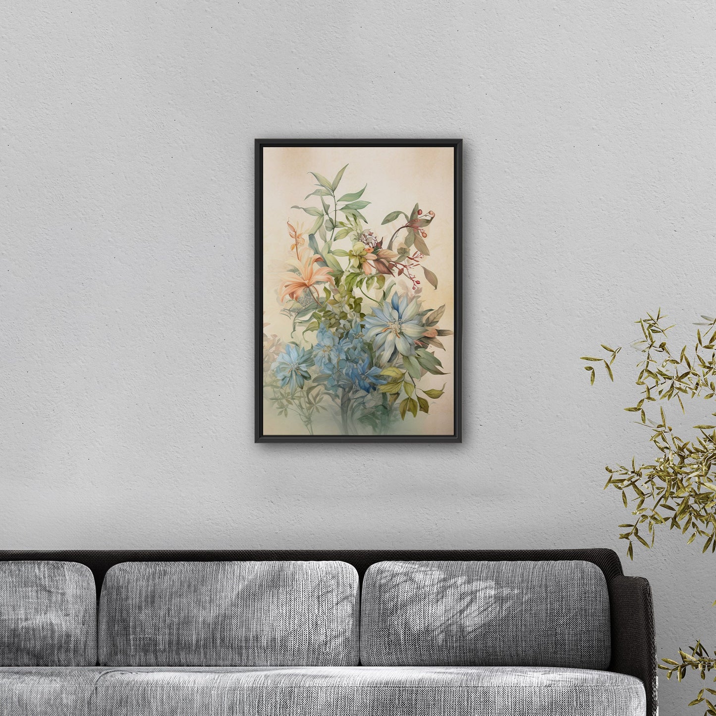 Dreamy Botanical Watercolor - Bouquet for a Friend