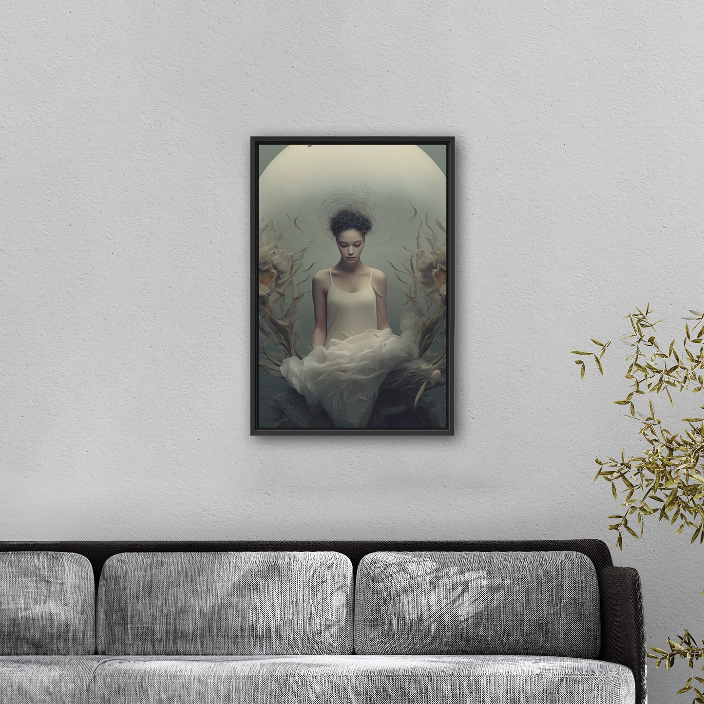 Ethereal, mixed-media art - Mystical Fusion