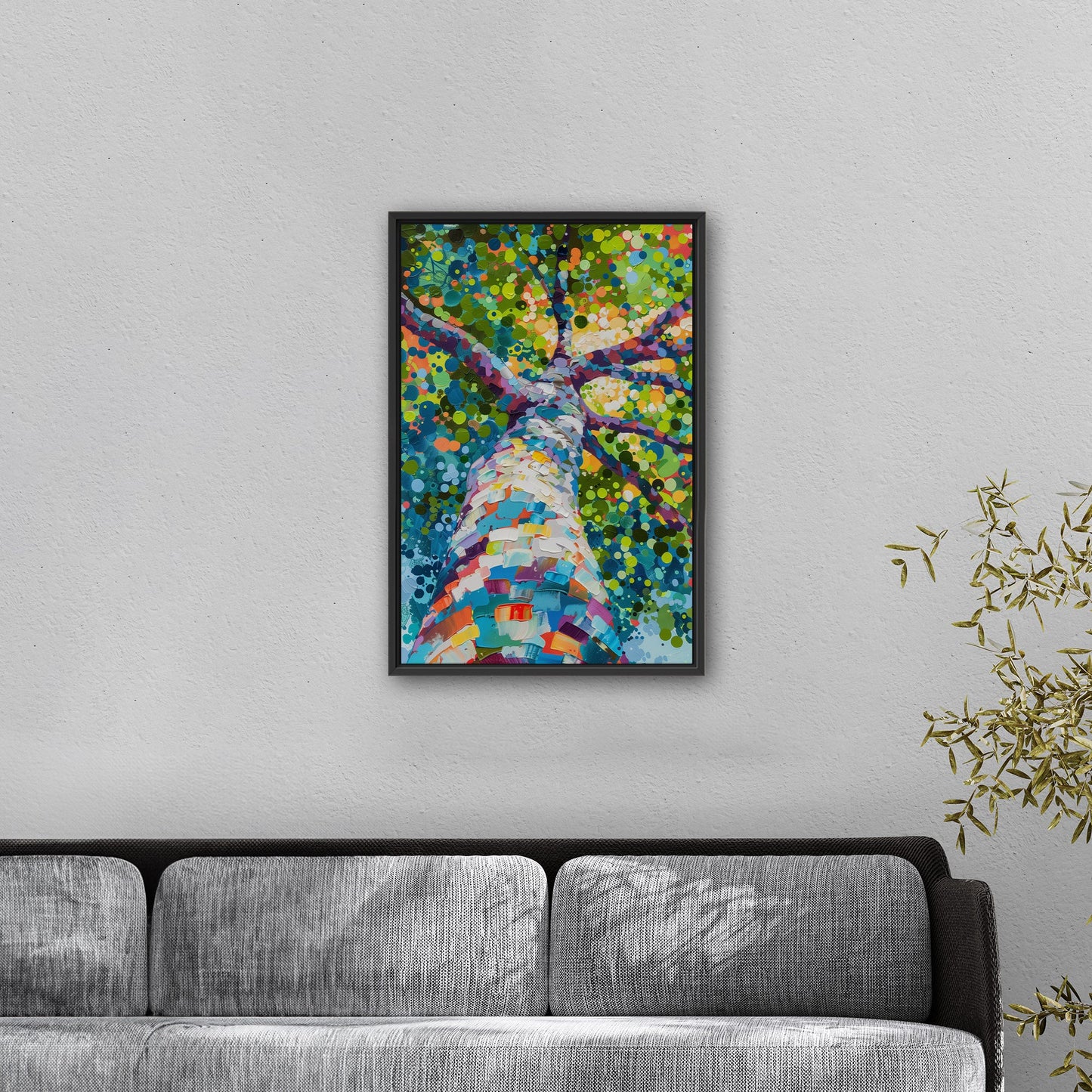 Vibrant tree exuding nature's beauty - Tranquility Enchantment