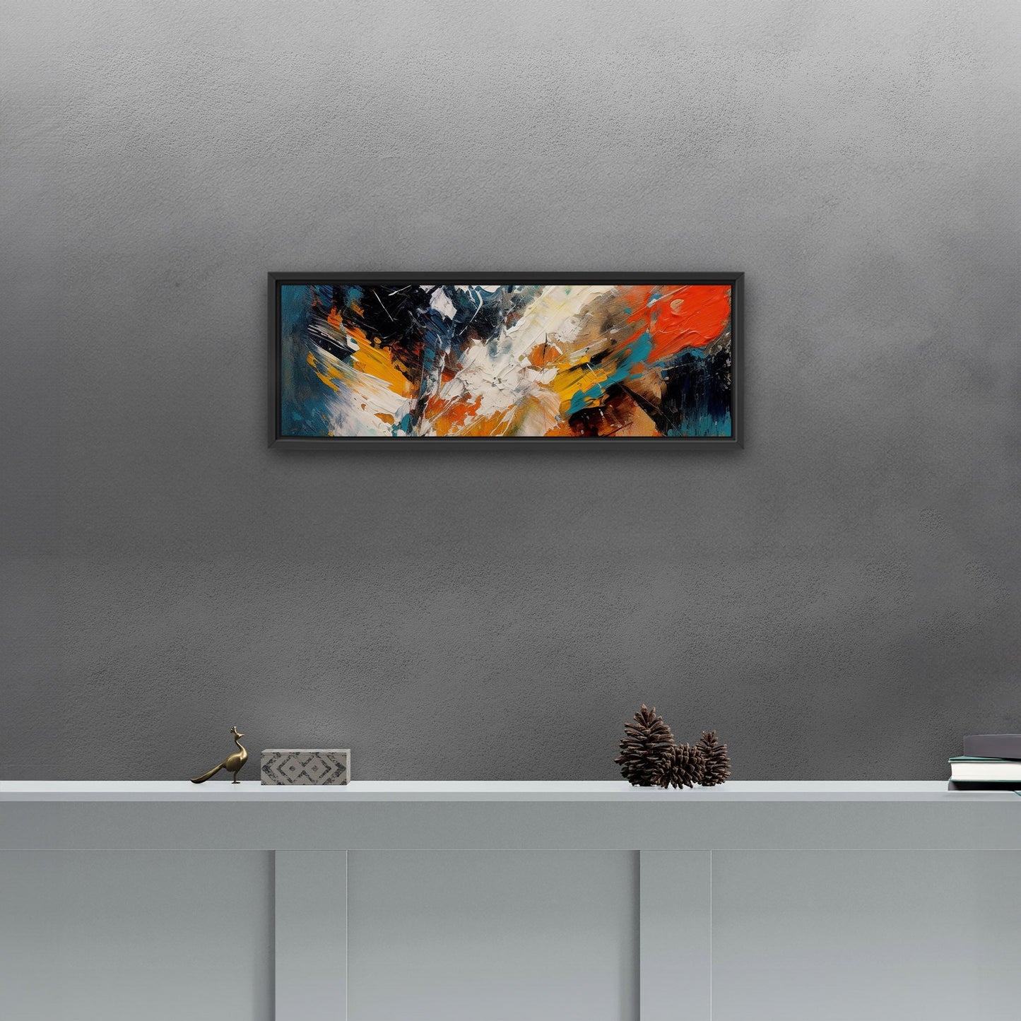 Abstract elegance with mesmerizing painterly brush strokes - Enchanting Aura