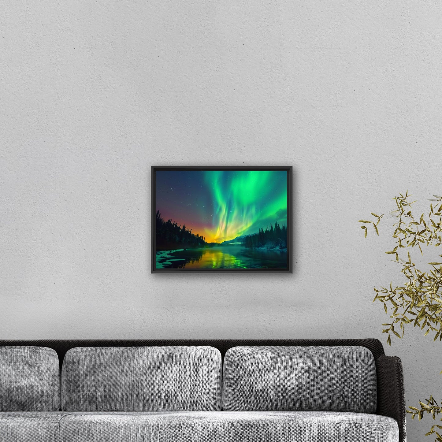 Shimmering Aurora Borealis Wall Art - Enchanted Ethereal Vision