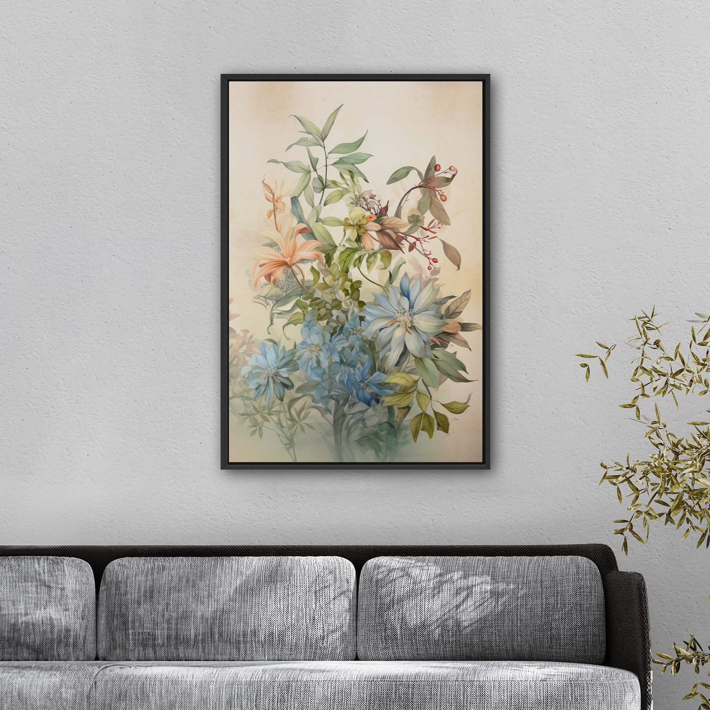 Dreamy Botanical Watercolor - Bouquet for a Friend
