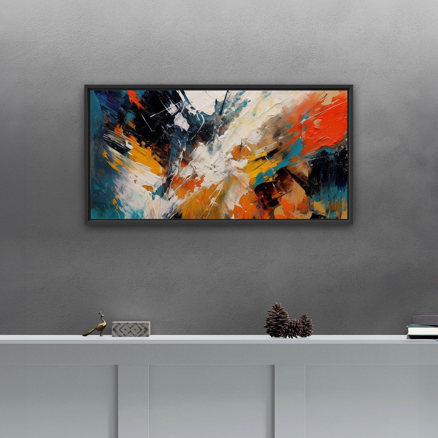 Abstract elegance with mesmerizing painterly brush strokes - Enchanting Aura