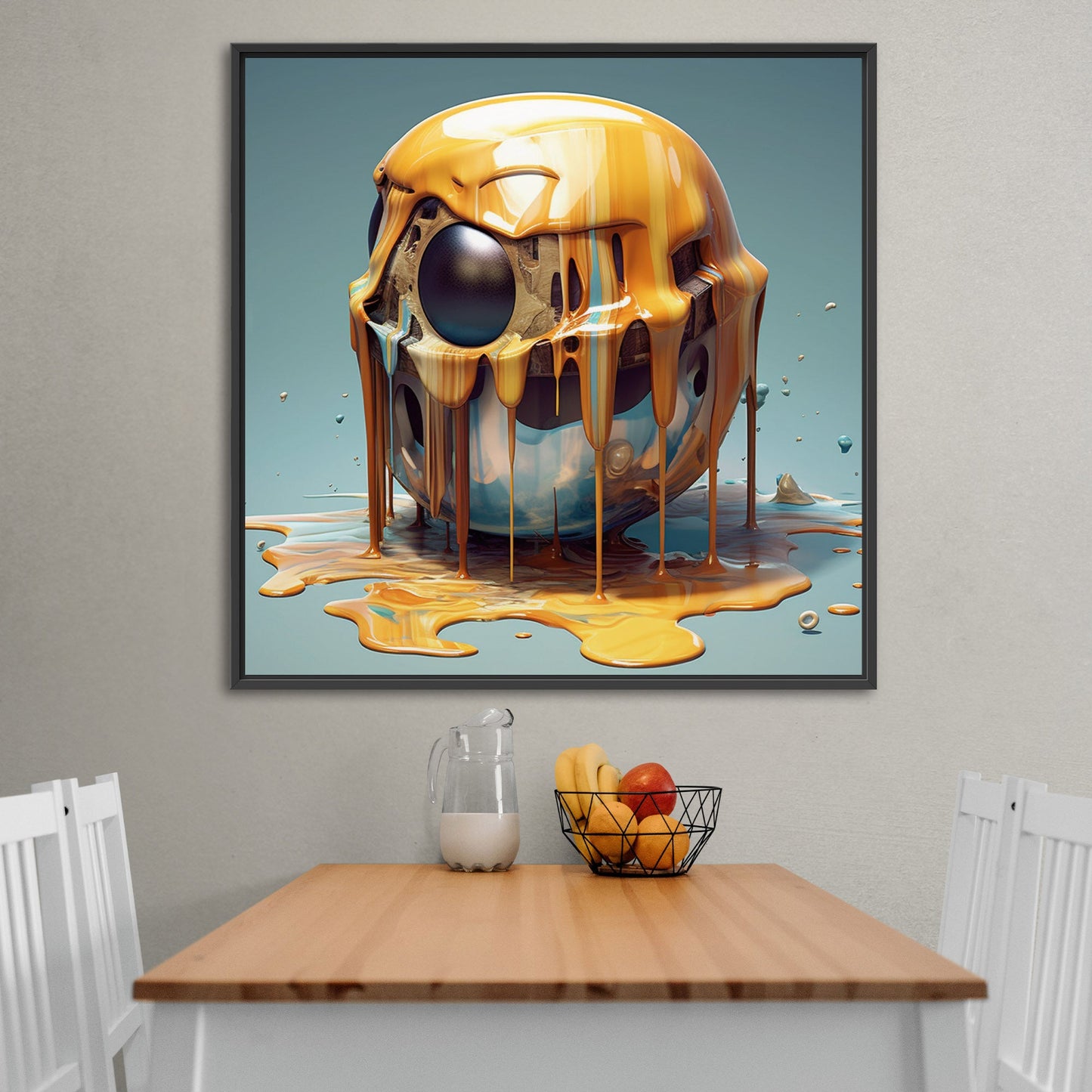 Abstract surreal artwork with melting objects - Enigmatic Essence