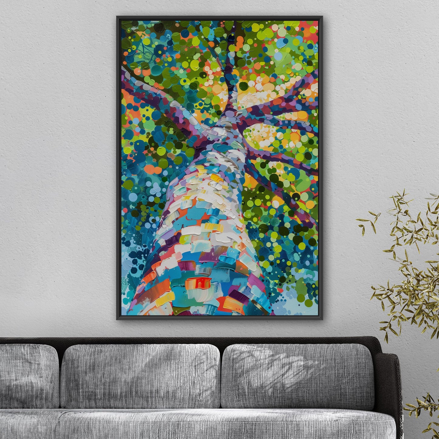 Vibrant tree exuding nature's beauty - Tranquility Enchantment