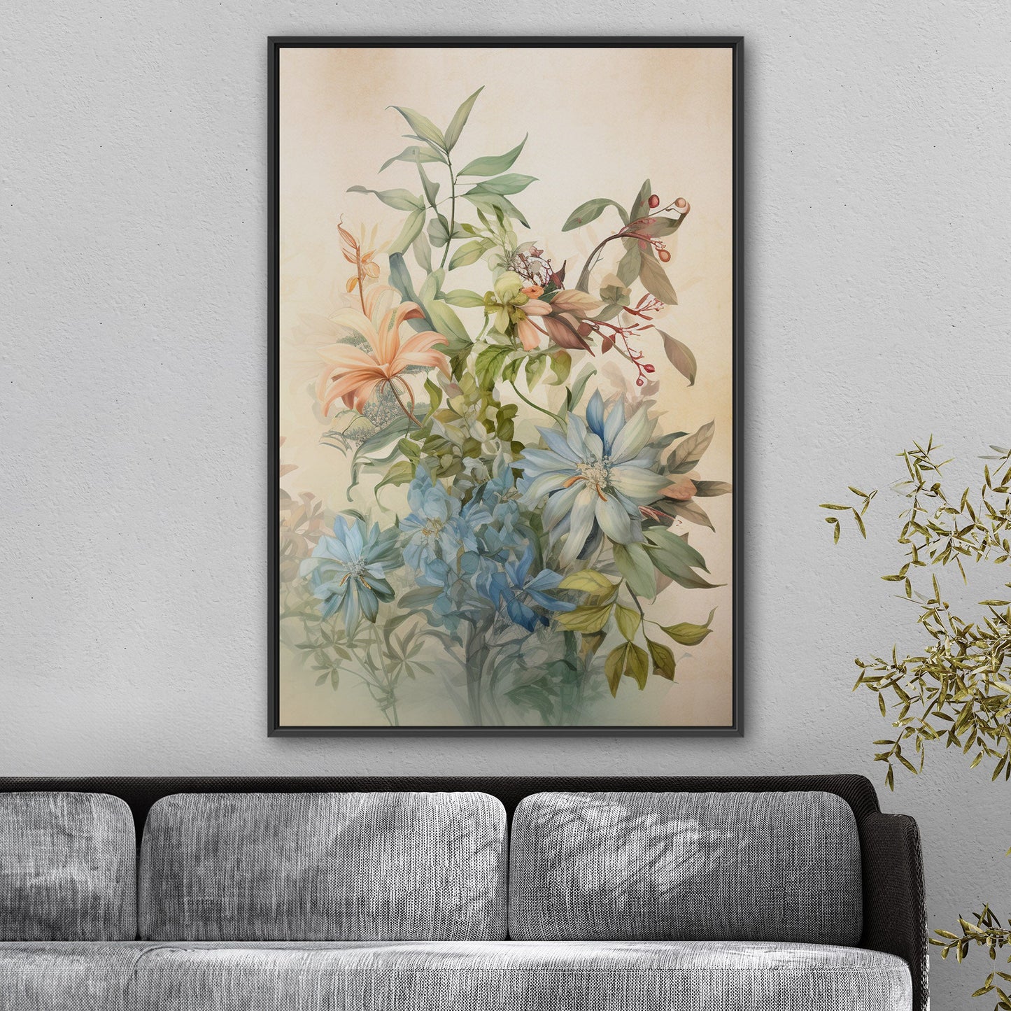 Dreamy Botanical Watercolor - Bouquet for a Friend