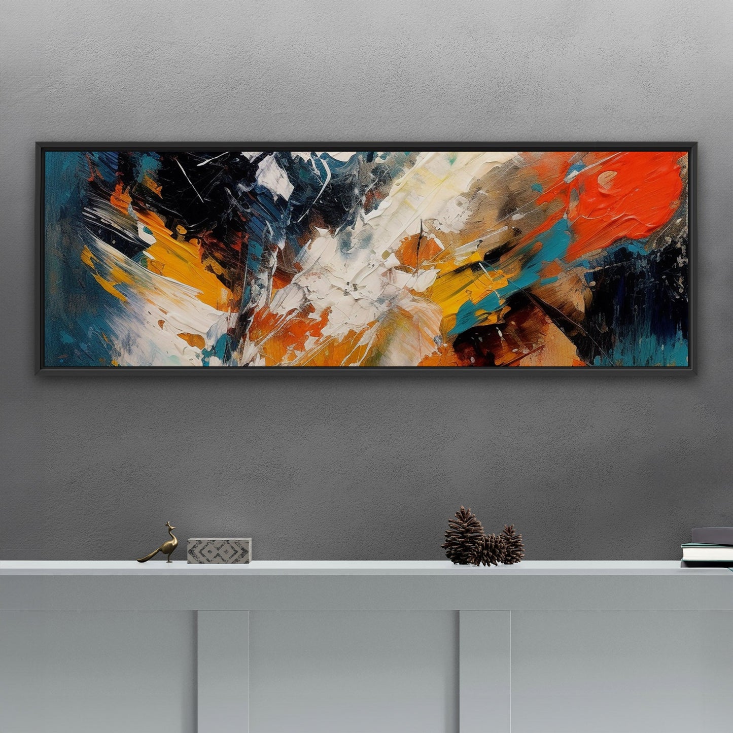 Abstract elegance with mesmerizing painterly brush strokes - Enchanting Aura