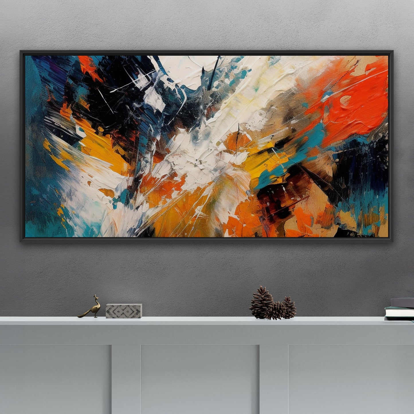 Abstract elegance with mesmerizing painterly brush strokes - Enchanting Aura