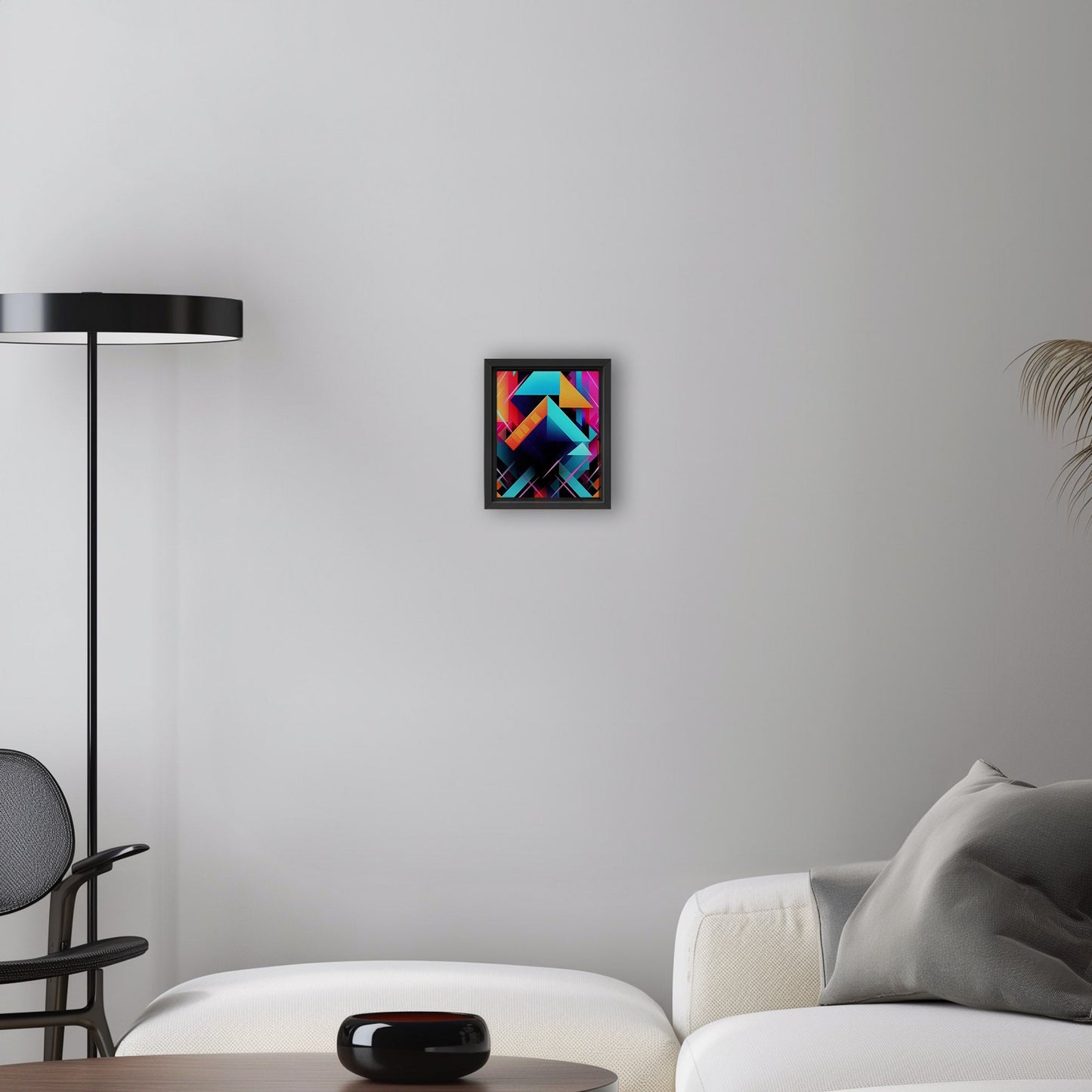 Bold neon geometric shapes - Electric Oasis