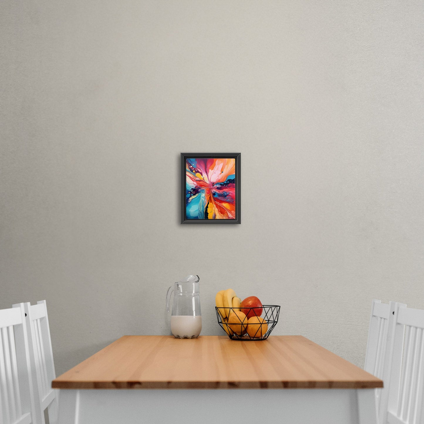 Abstract Splatter Oil Painting - Color Wave Splash