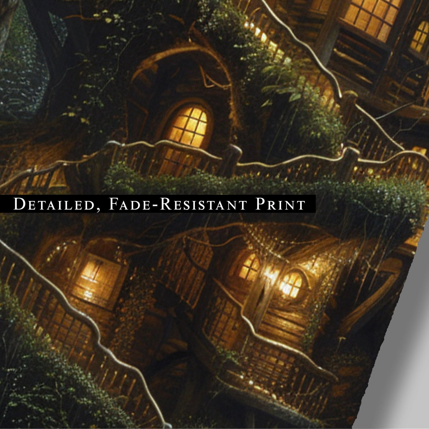 3d Render of fantasy house in the woods - Enchanted Treehouse