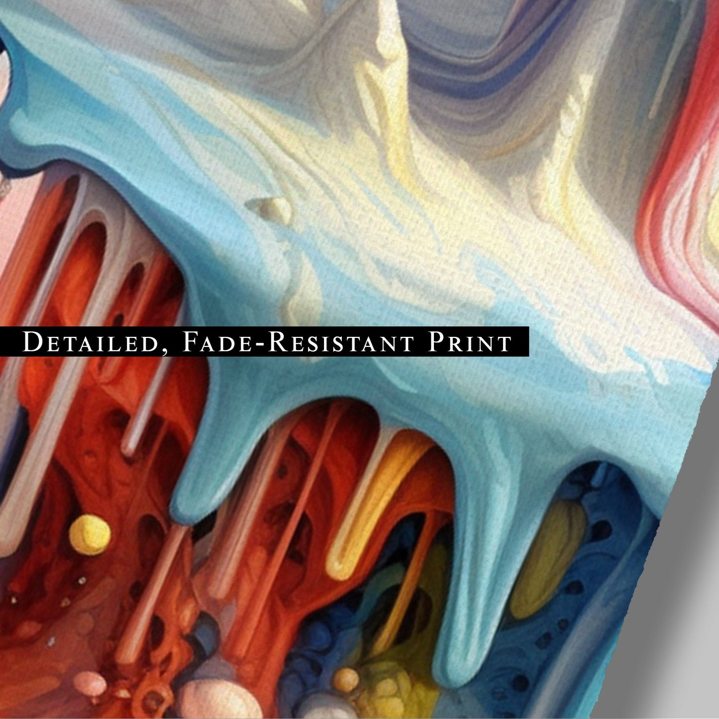 Abstract, surreal, dreamlike art with melting shapes - Enigmatic Elegance