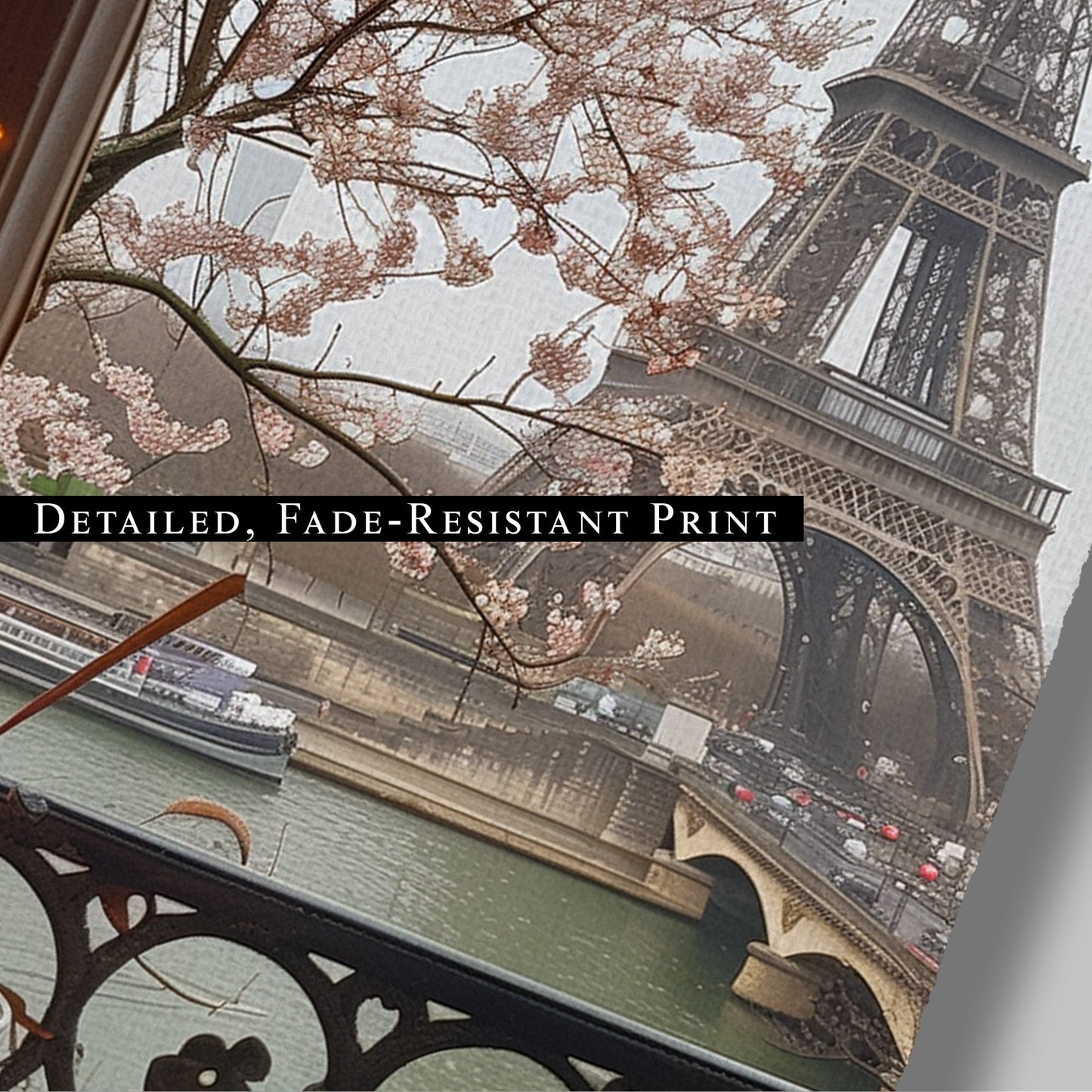 Cozy Paris Cafe Scene with Eiffel Tower View