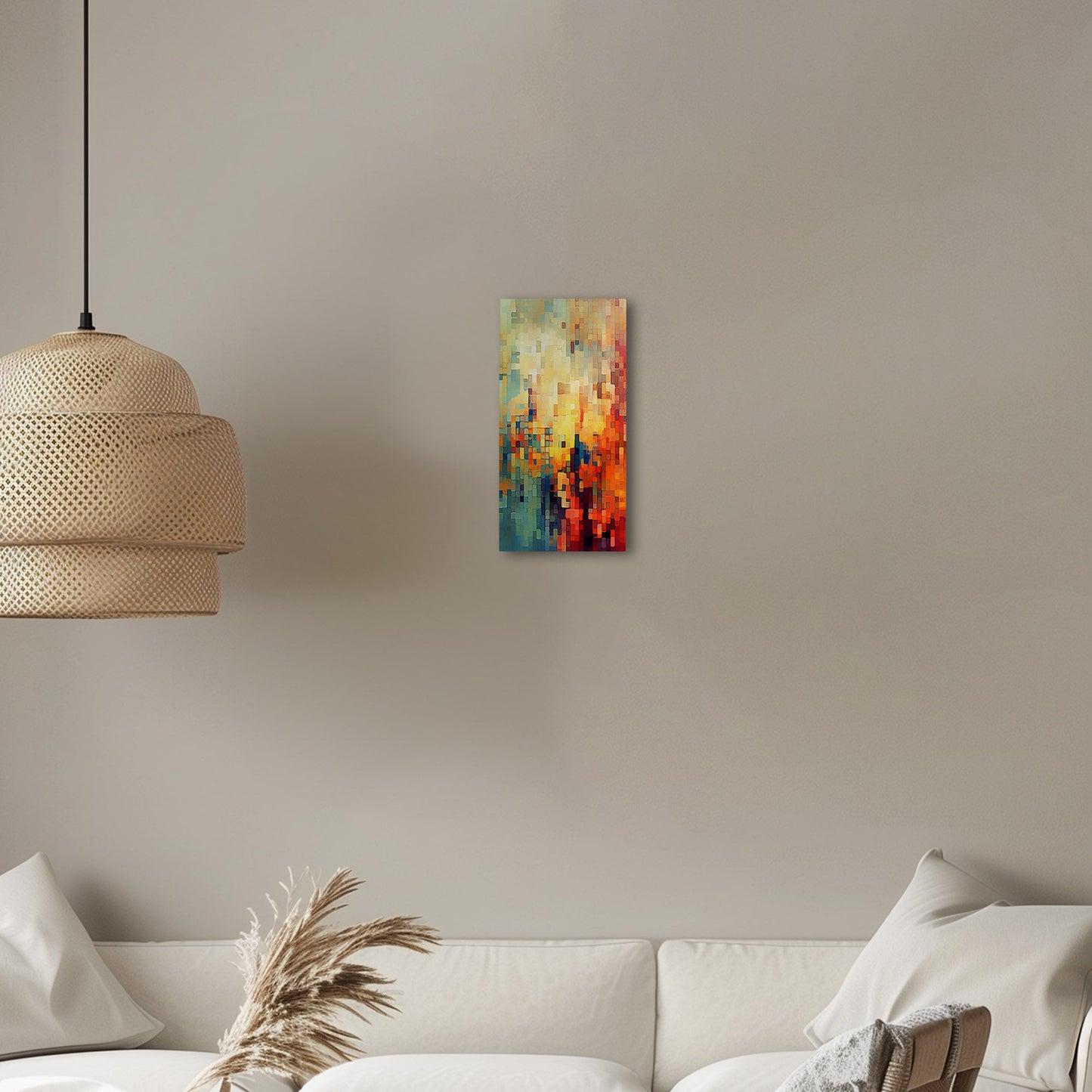 Pixelated mosaic retro abstract patterned geometric - Mesmerizing Modern Elegance