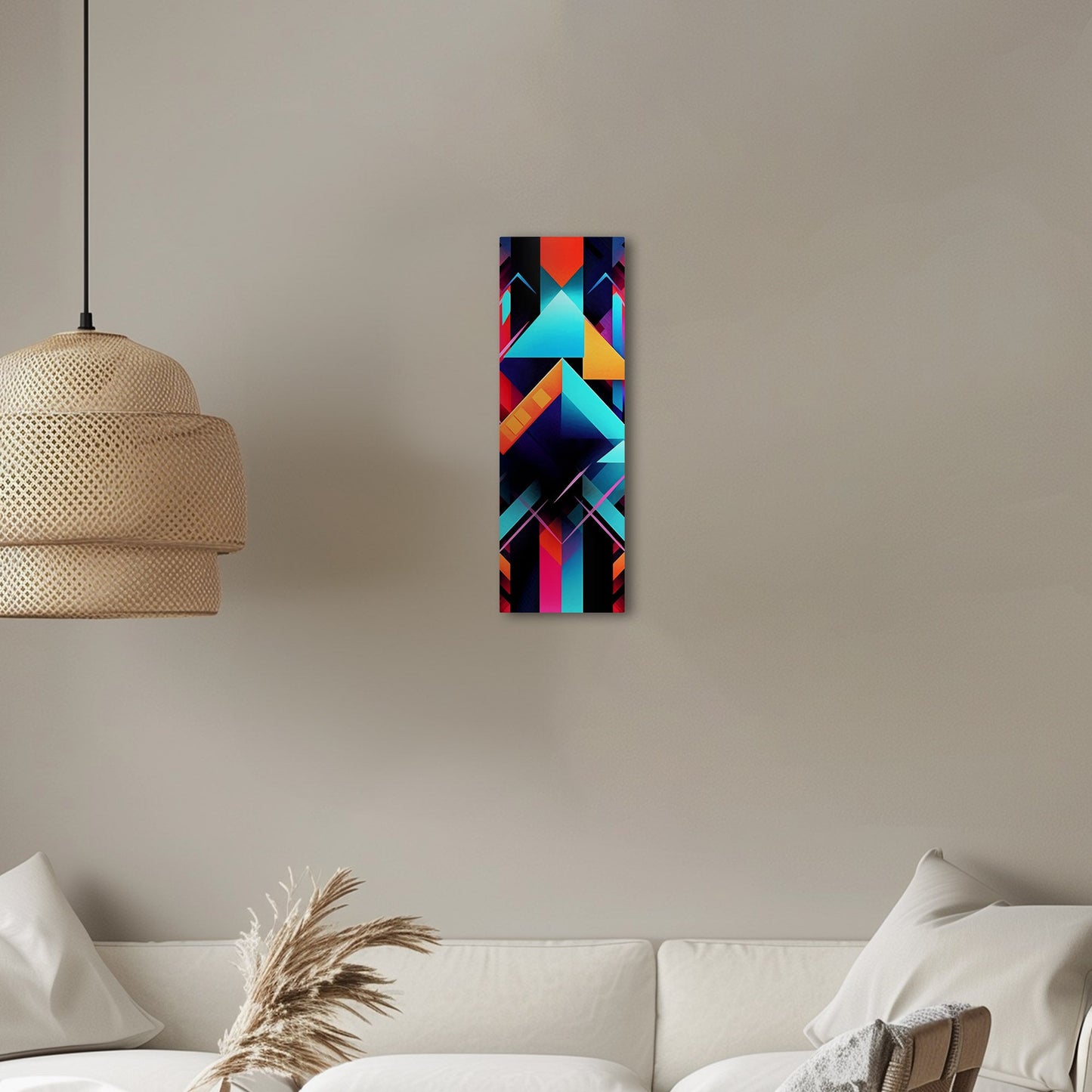 Bold neon geometric shapes - Electric Oasis