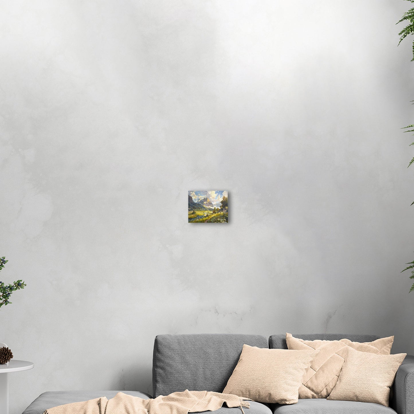 Vibrant landscape oil painting capturing nature's essence - Enriched Elegance