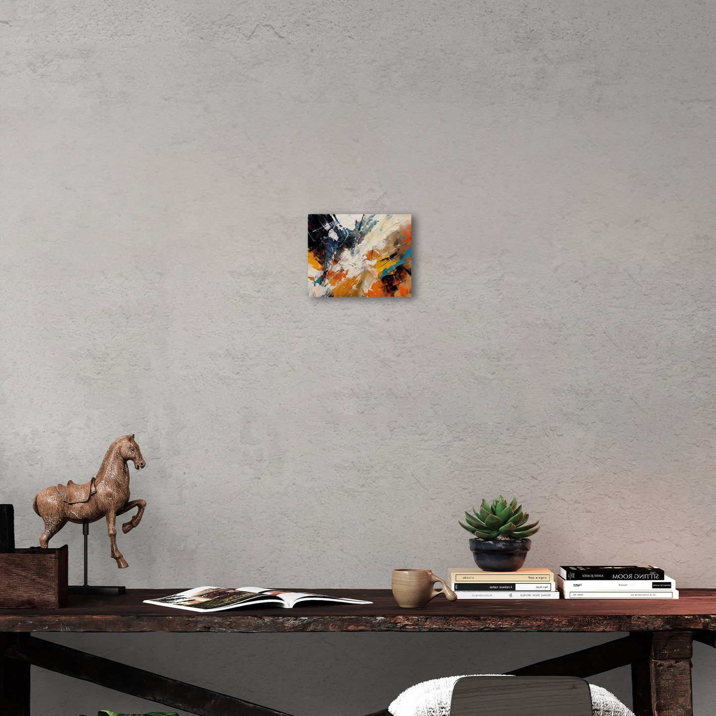Abstract elegance with mesmerizing painterly brush strokes - Enchanting Aura