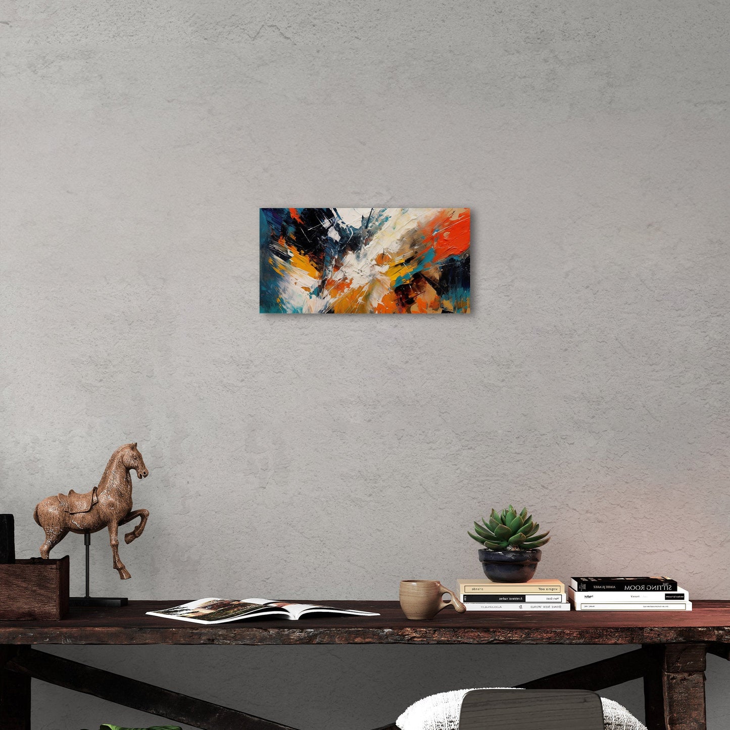 Abstract elegance with mesmerizing painterly brush strokes - Enchanting Aura