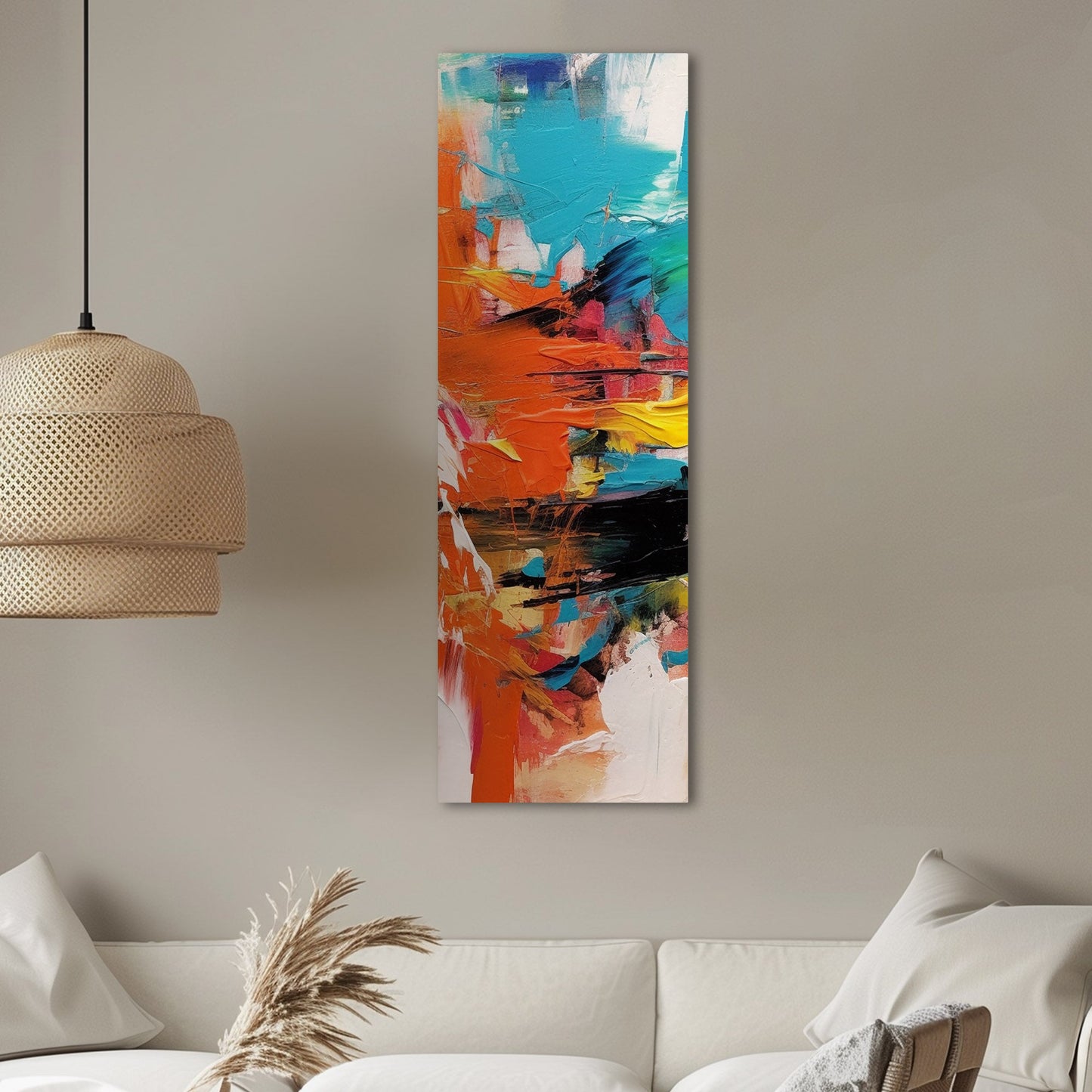 Captivating abstract art with vibrant colors - Spirited Creation