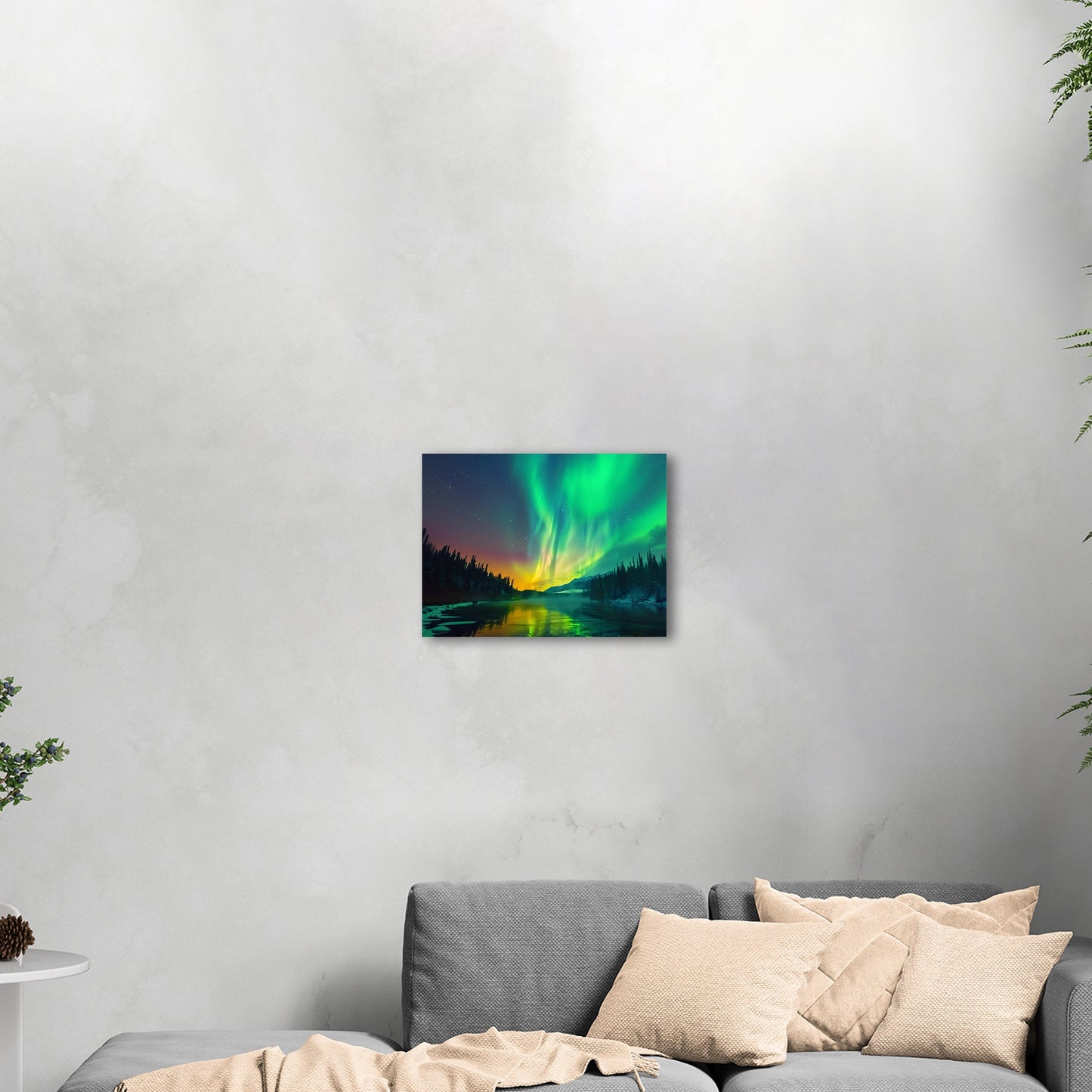 Shimmering Aurora Borealis Wall Art - Enchanted Ethereal Vision
