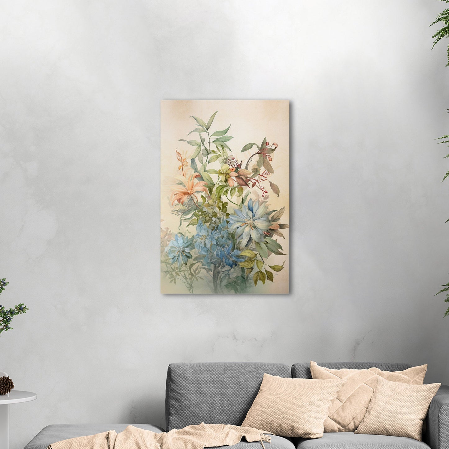 Dreamy Botanical Watercolor - Bouquet for a Friend