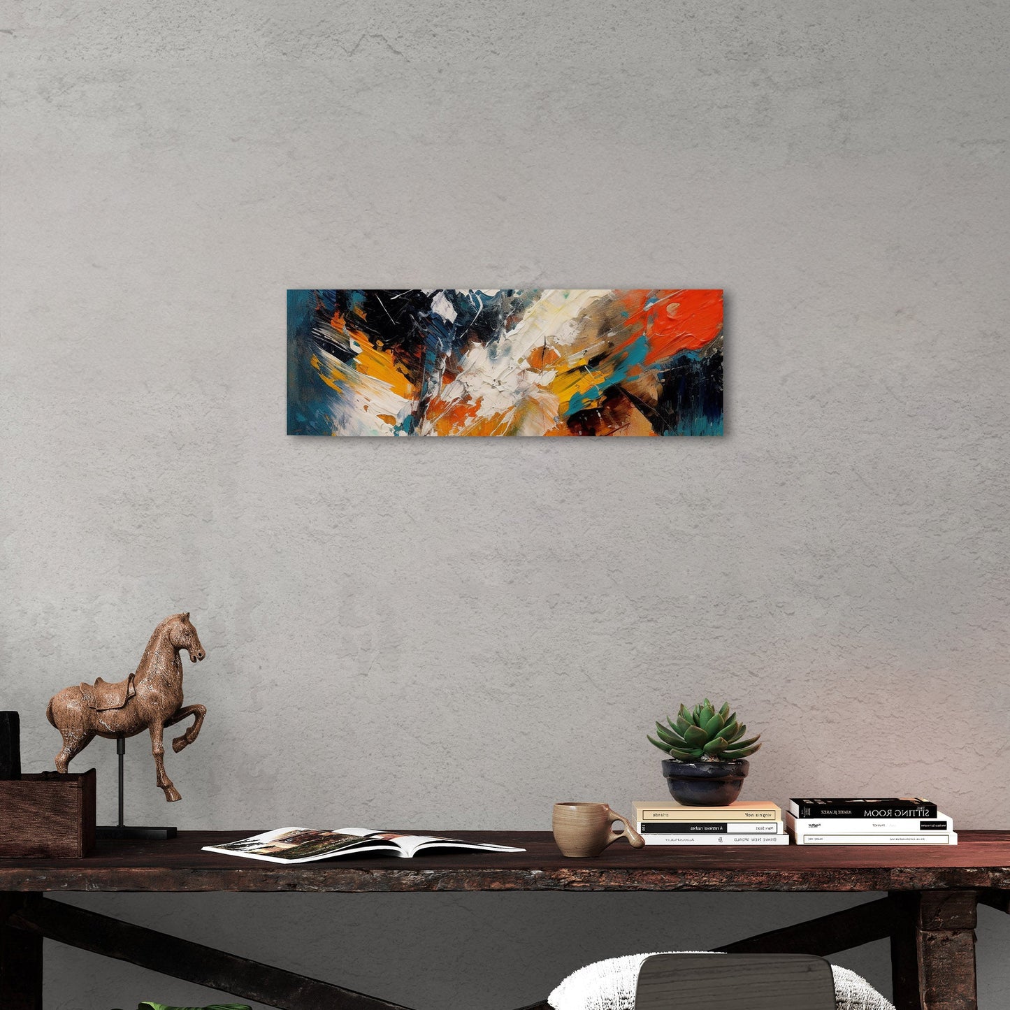 Abstract elegance with mesmerizing painterly brush strokes - Enchanting Aura