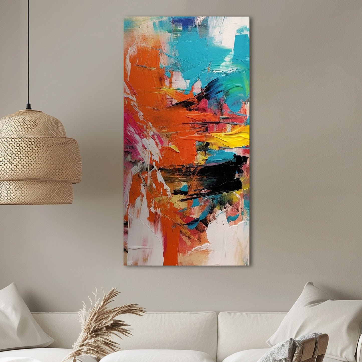 Captivating abstract art with vibrant colors - Spirited Creation