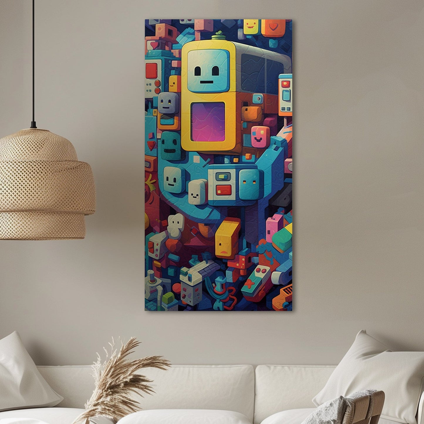 Isometric Videogame Inspired Art - Digital Block Party