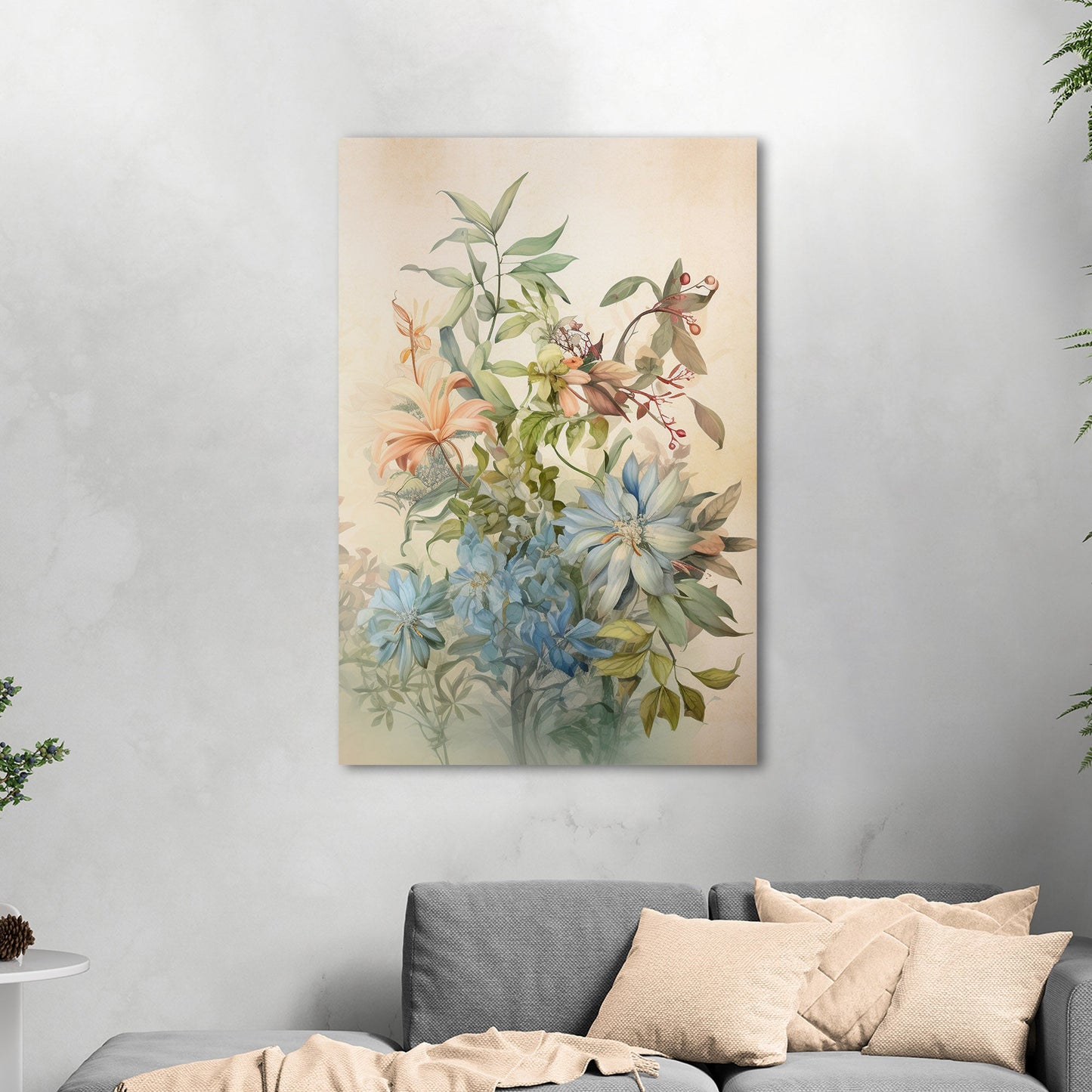 Dreamy Botanical Watercolor - Bouquet for a Friend