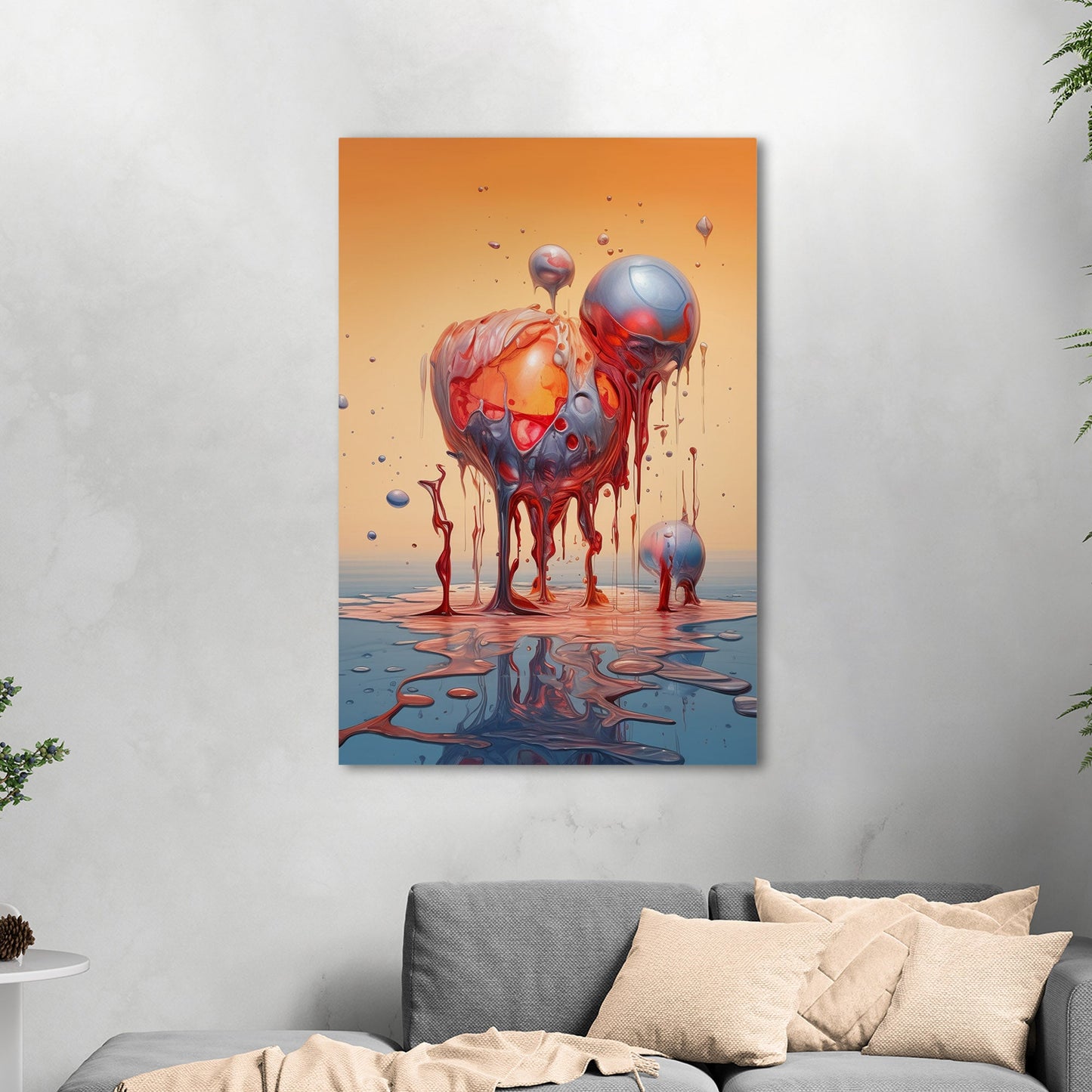 Surreal Abstract Digital Art Render - Ethereal Melting Dreams