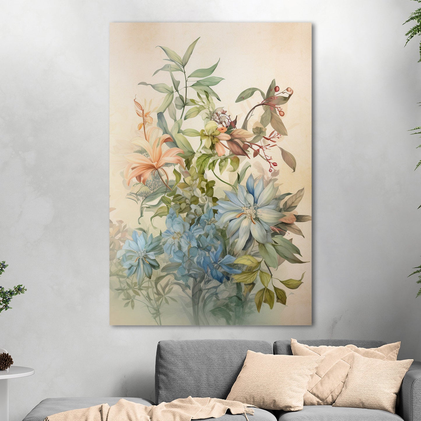 Dreamy Botanical Watercolor - Bouquet for a Friend