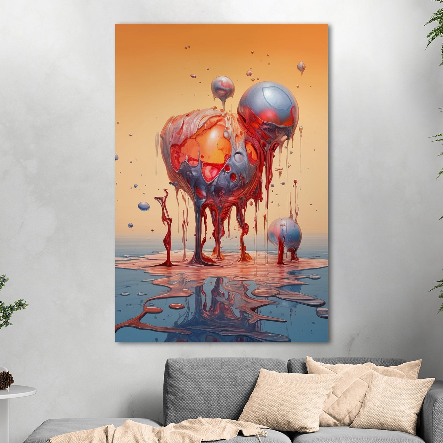 Surreal Abstract Digital Art Render - Ethereal Melting Dreams