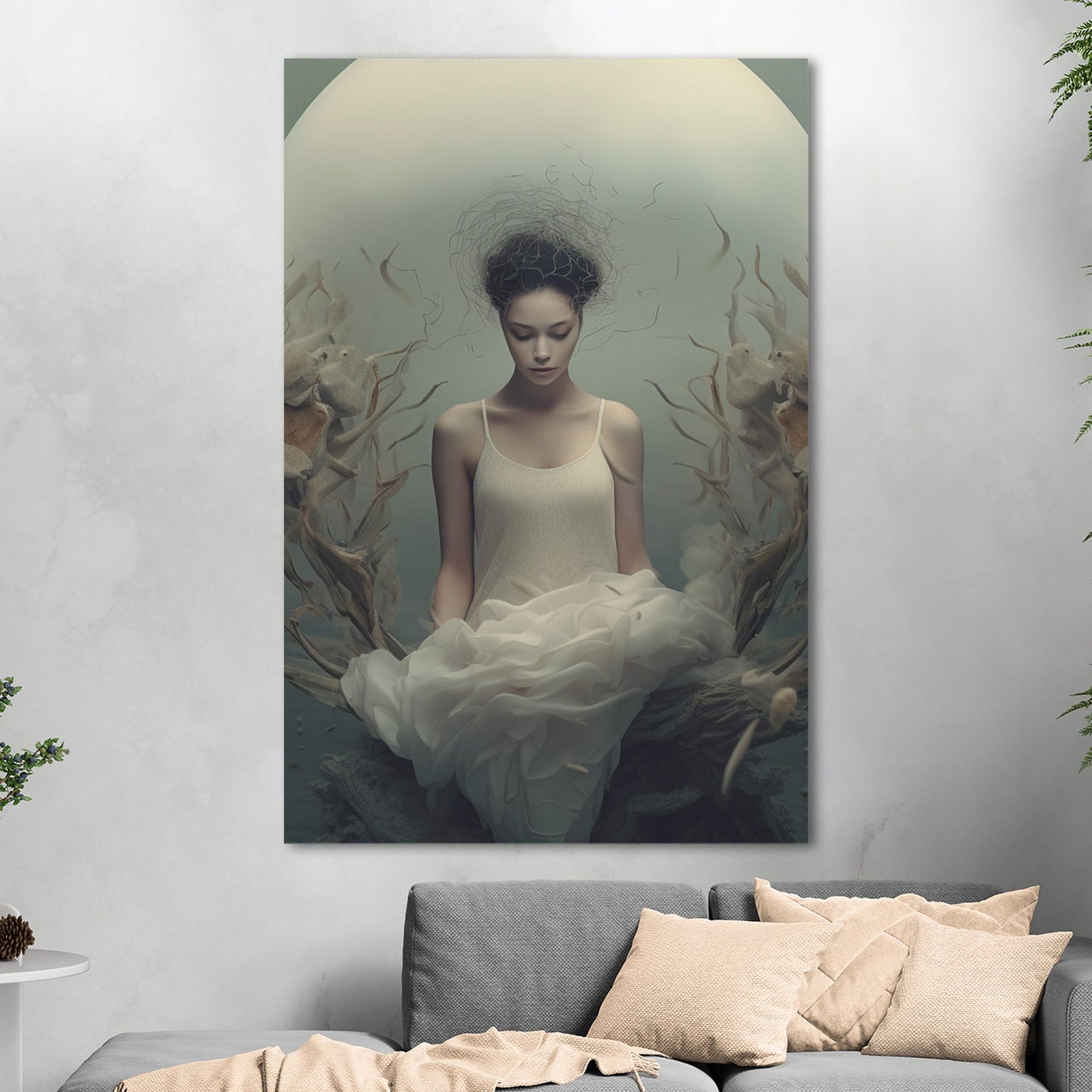Ethereal, mixed-media art - Mystical Fusion