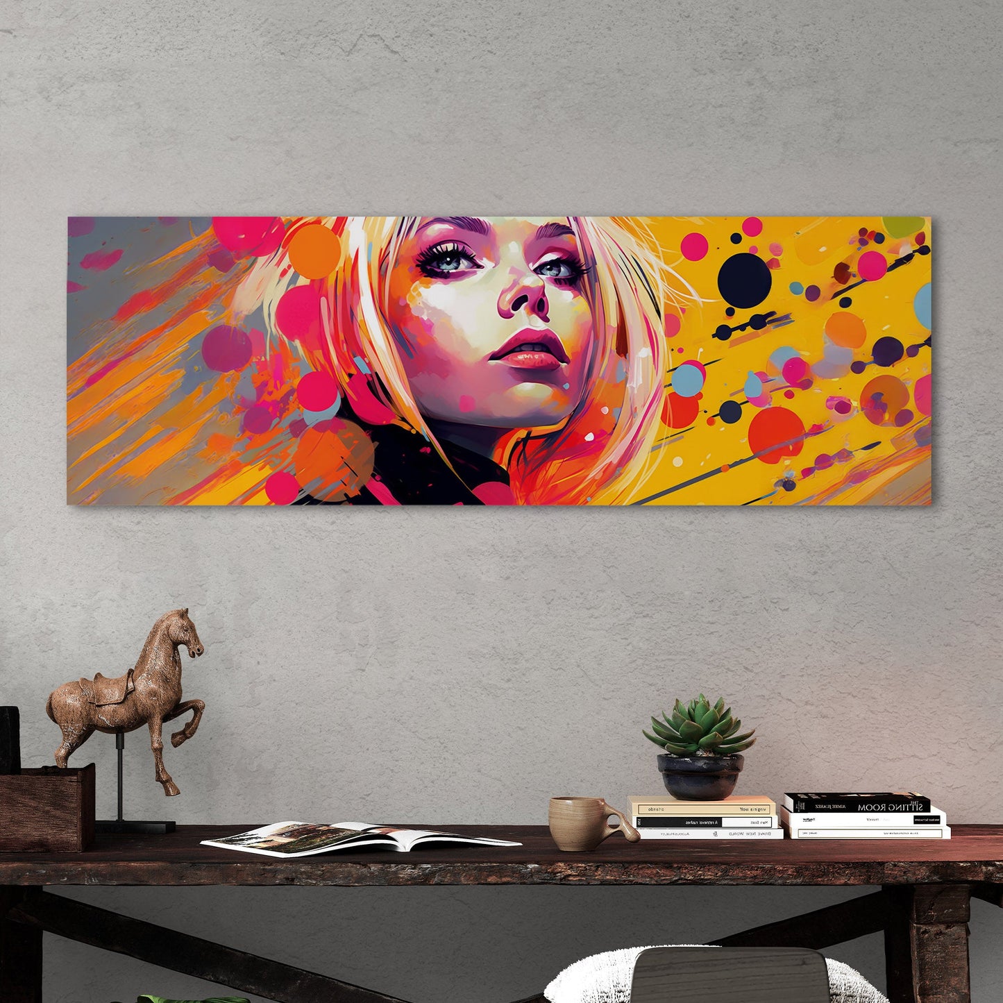 Bold, vibrant pop art - Dynamic Expressionism - Psychedelic Dream World