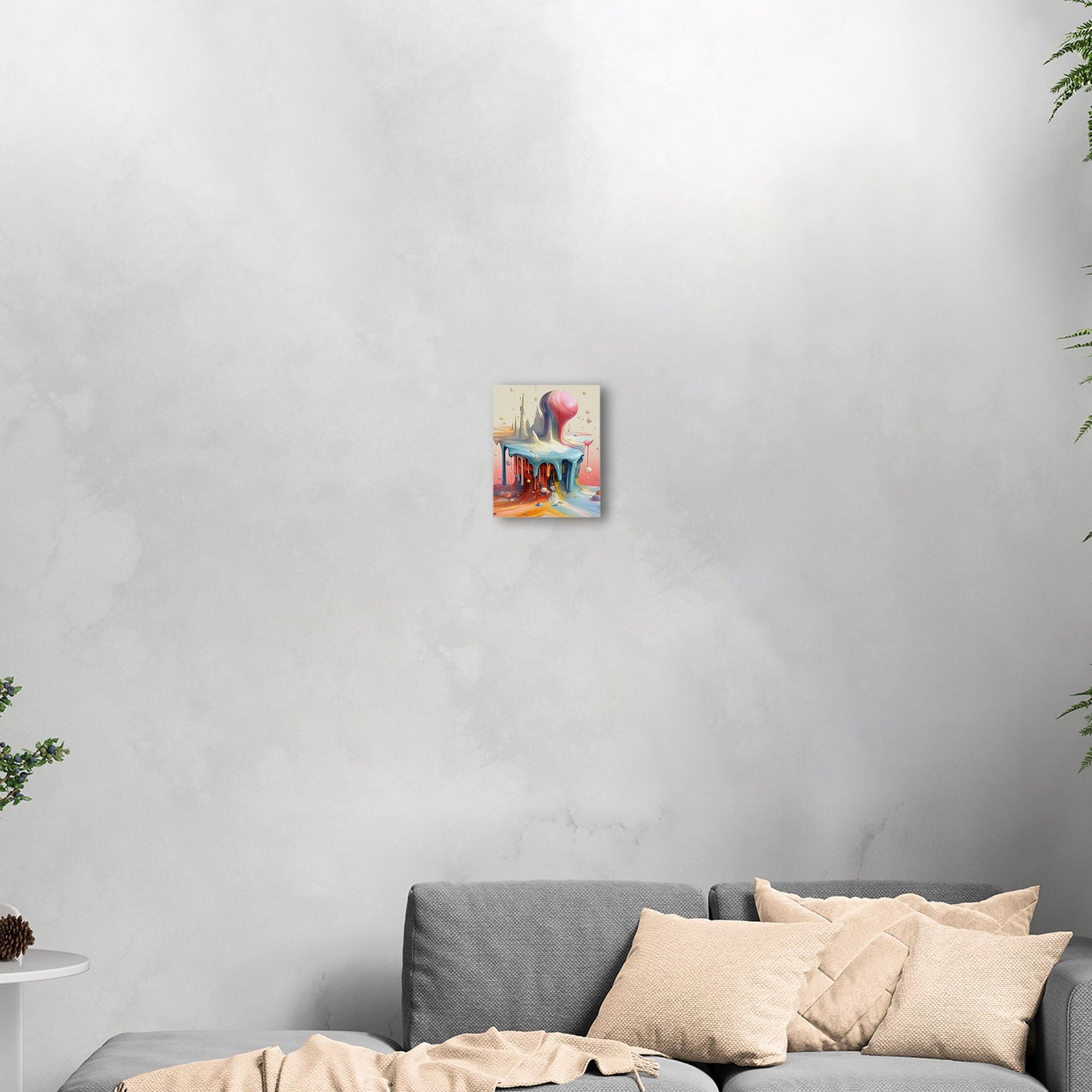 Abstract, surreal, dreamlike art with melting shapes - Enigmatic Elegance