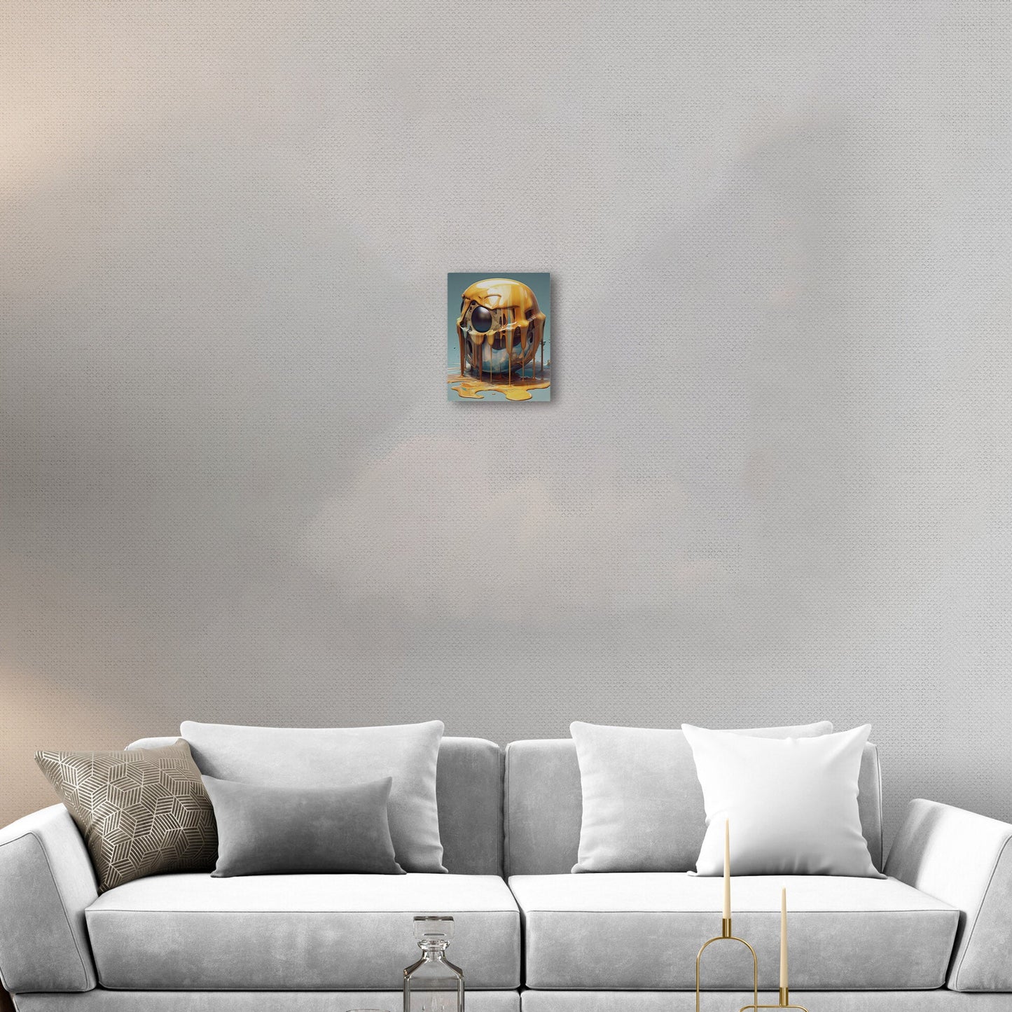 Abstract surreal artwork with melting objects - Enigmatic Essence