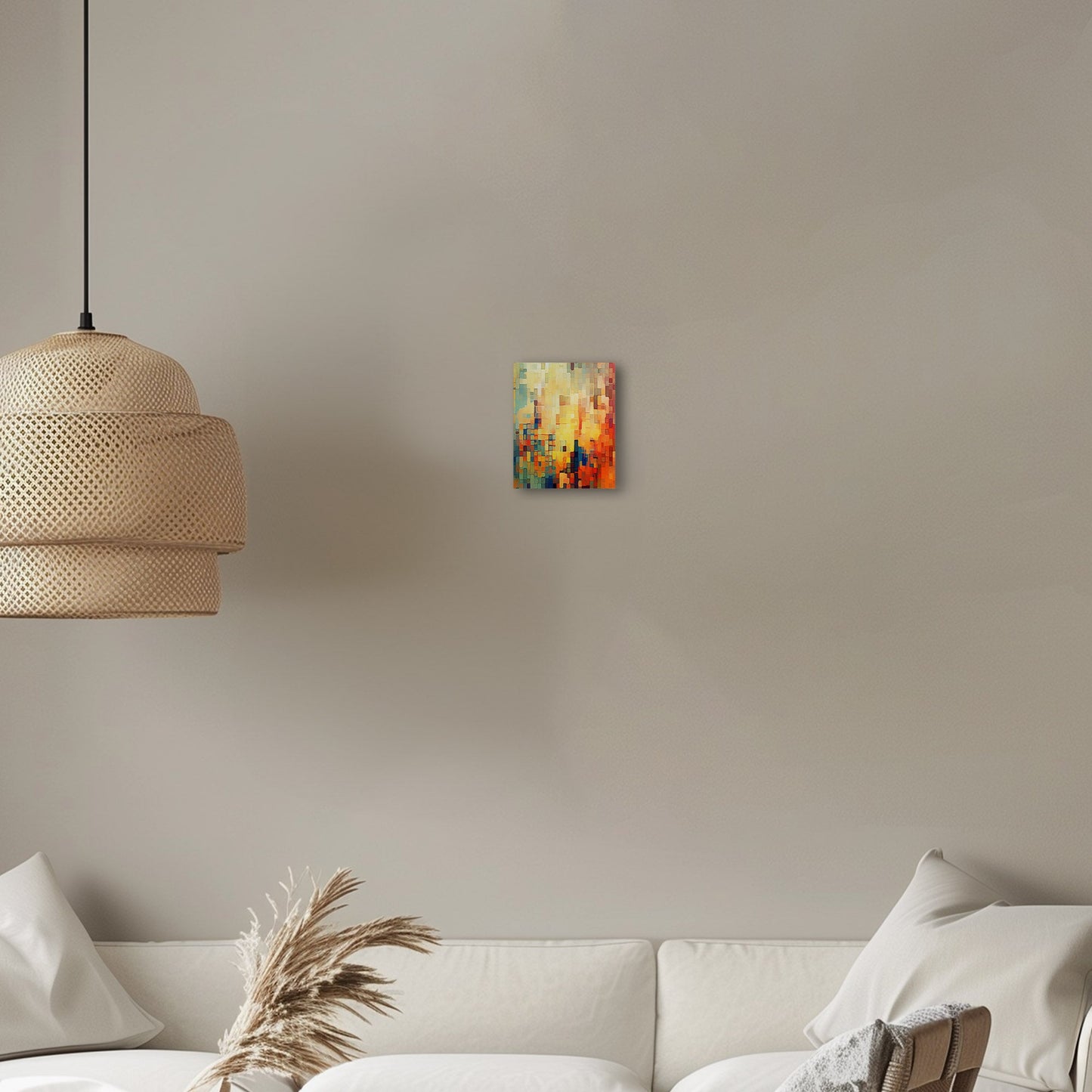 Pixelated mosaic retro abstract patterned geometric - Mesmerizing Modern Elegance