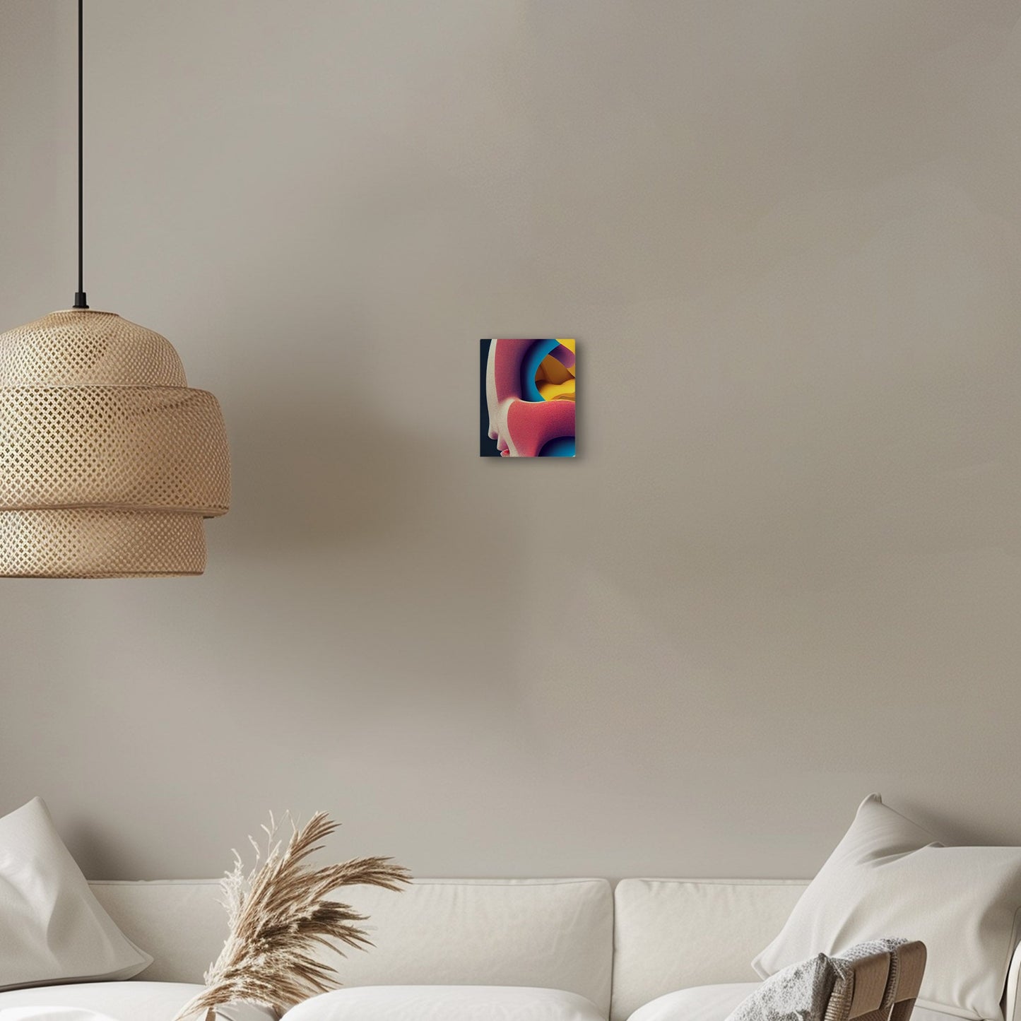 Abstract chaos meets midcentury charm - Vibrant Chaos Unleashed